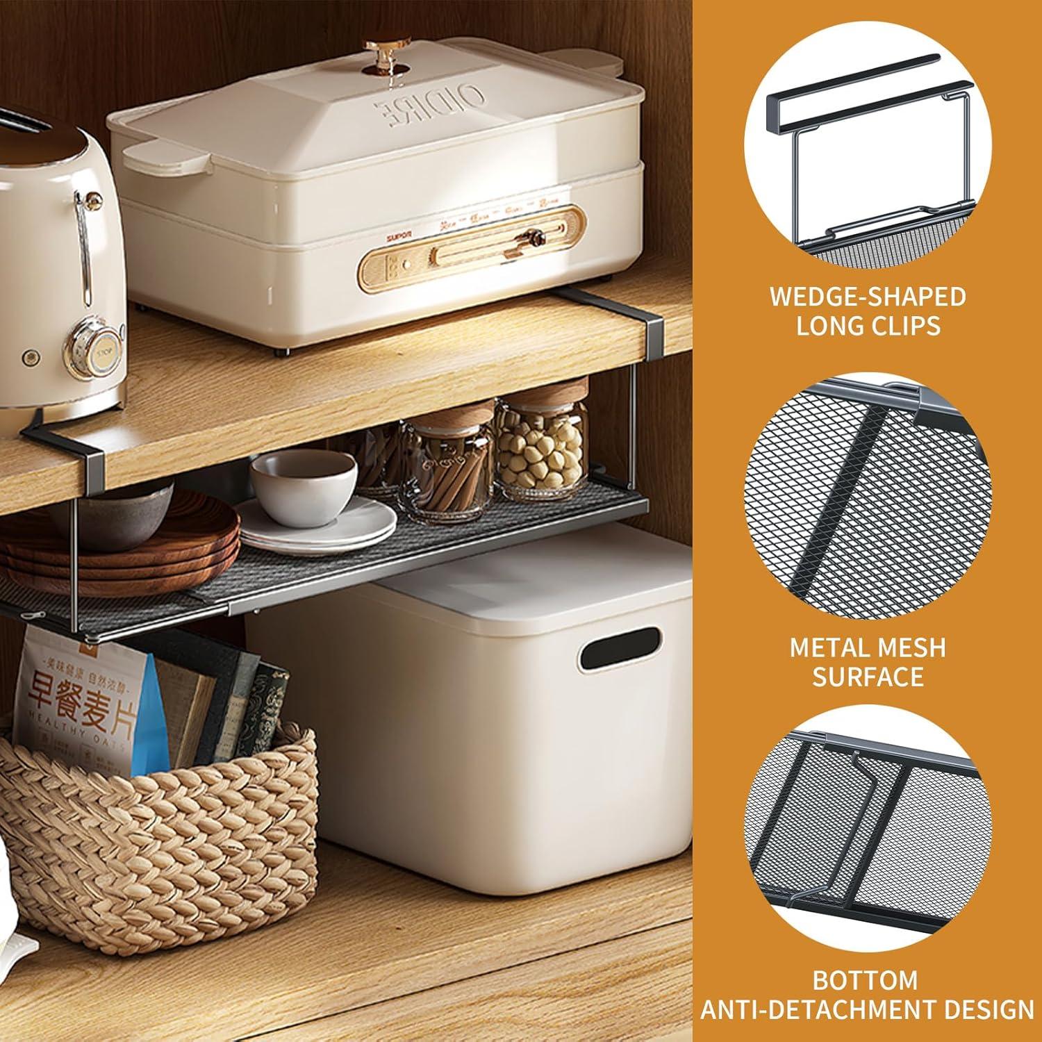 Cesta de Almacenamiento Colgante Expandible Davimaxium Negro