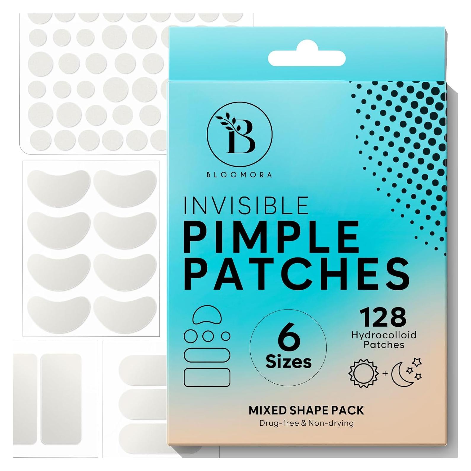 Parche Hidrocoloide para Espinillas Bloomora - 128 Piezas