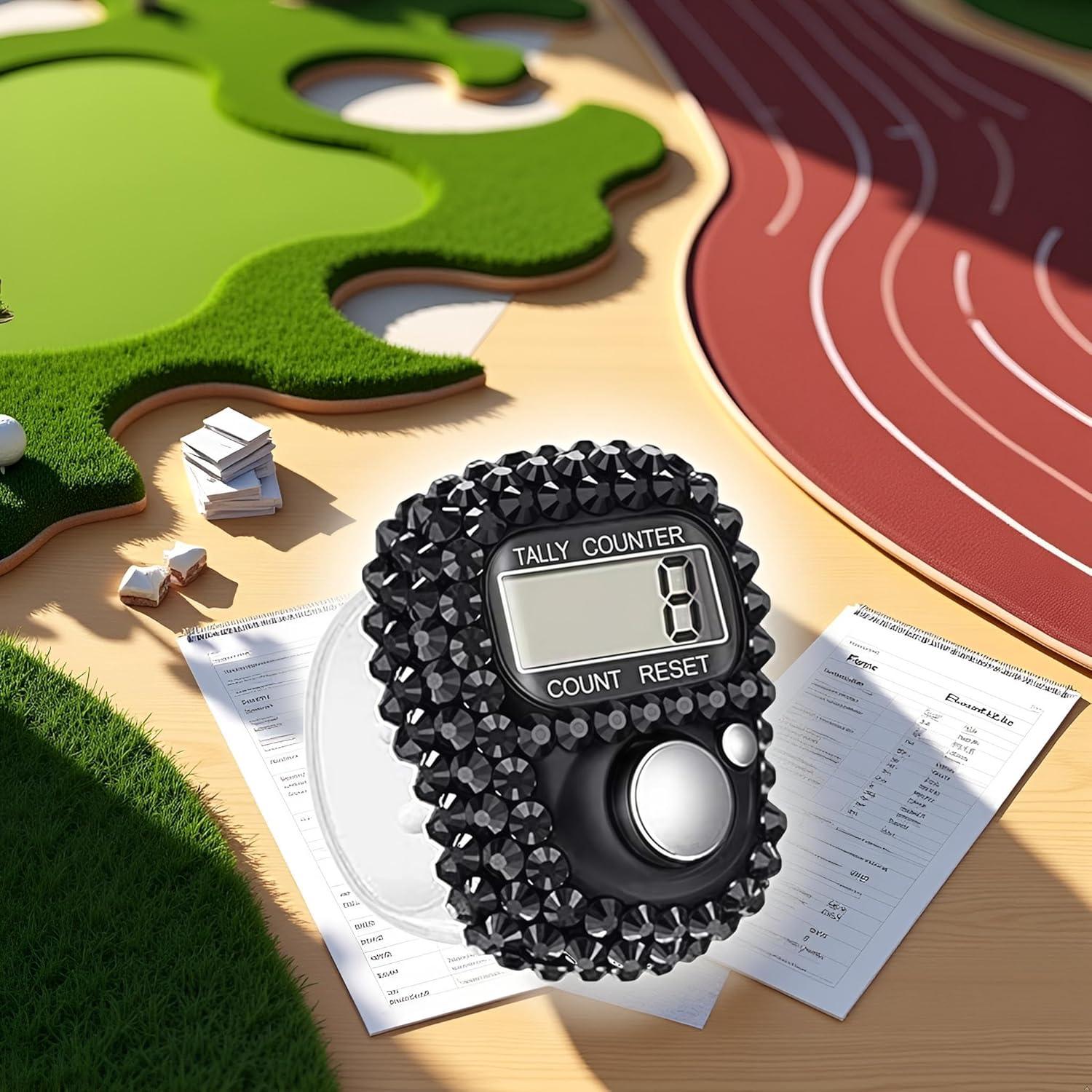 Contador Digital de Dedo Tustao - Mini Portátil para Golf y Atletismo