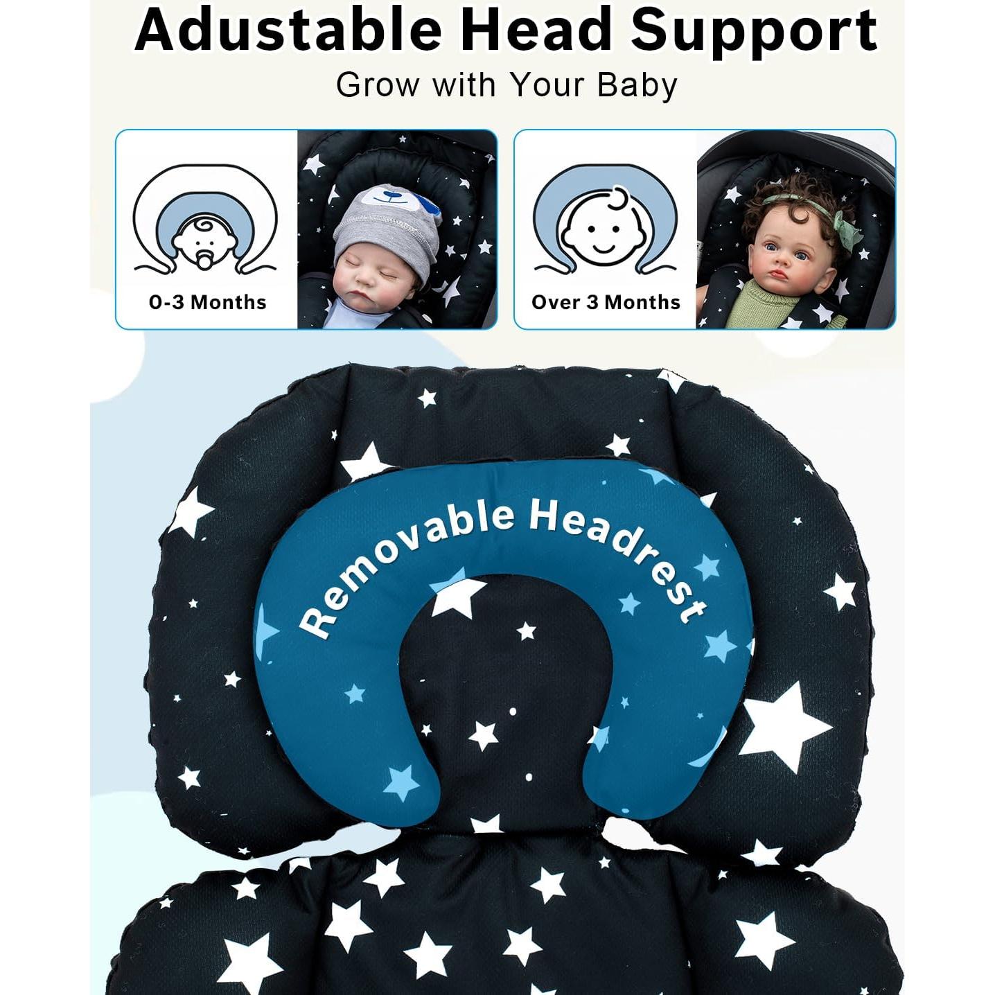 Insert de Asiento de Coche para Bebés Kenkyo con Soporte Ajustable