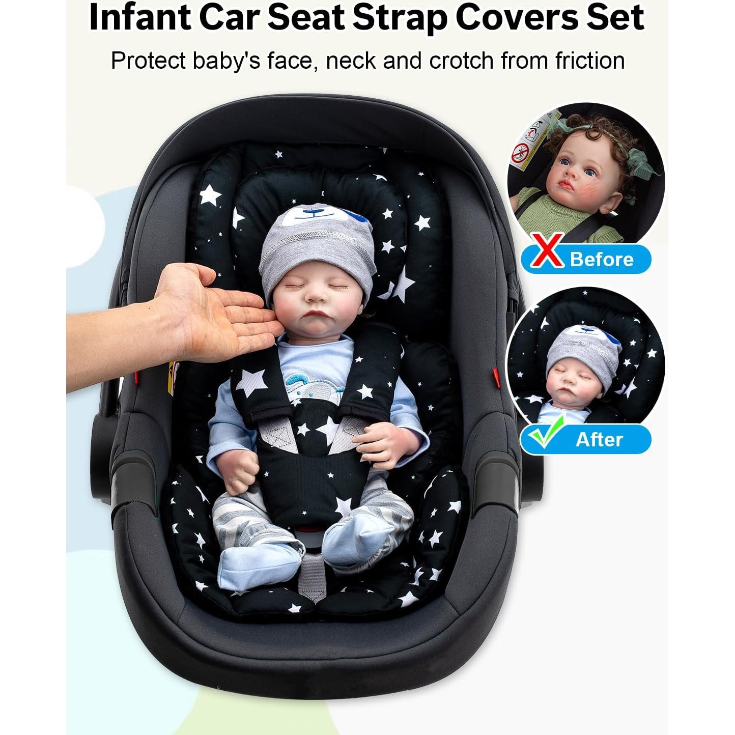 Insert de Asiento de Coche para Bebés Kenkyo con Soporte Ajustable