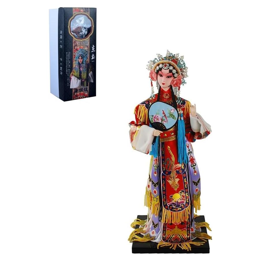 Figuras de Seda Chinas NW 1801 33 cm Adornos Tradicionales