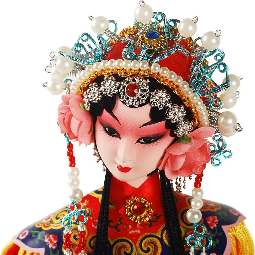 Figuras de Seda Chinas NW 1801 33 cm Adornos Tradicionales