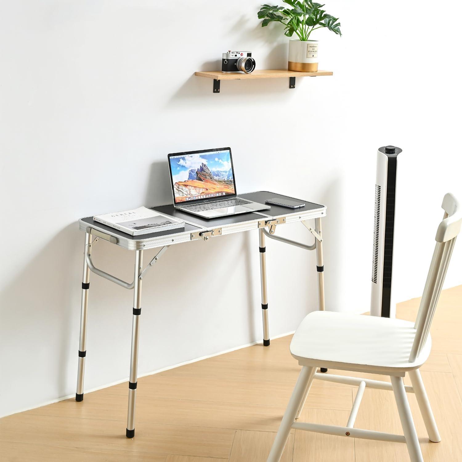 Mesa de Picnic Plegable YihuiKo Yi-3 Negra 3 Alturas Ajustables