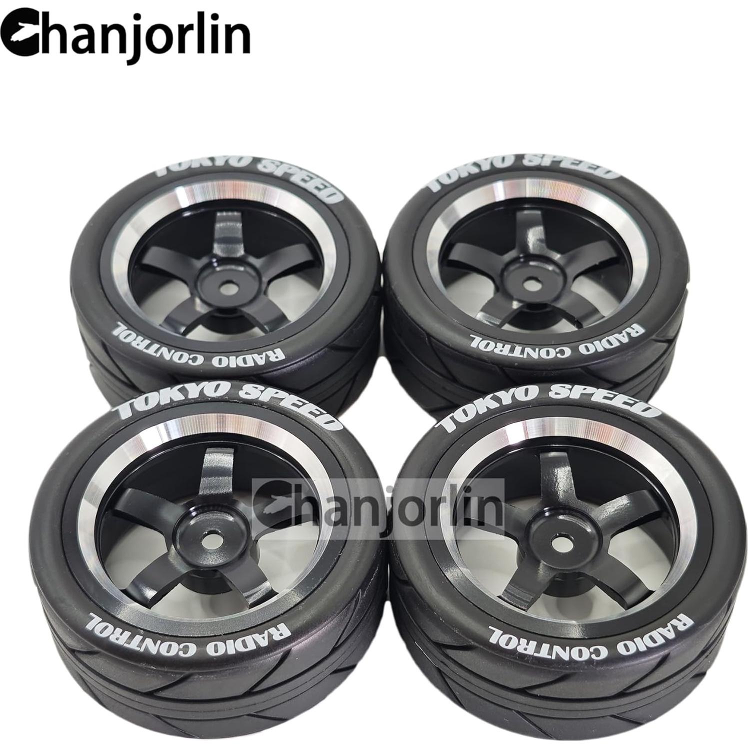 Neumáticos y Ruedas RC 1:10 Chanjorlin 4 Pcs 65mm Drift