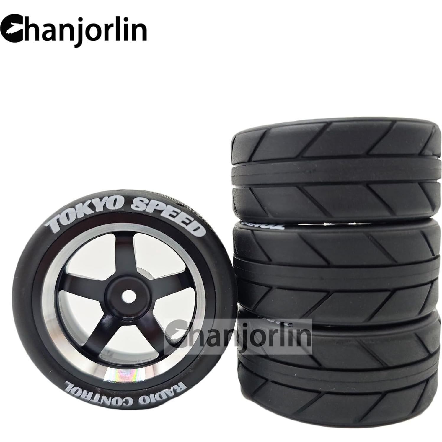 Neumáticos y Ruedas RC 1:10 Chanjorlin 4 Pcs 65mm Drift