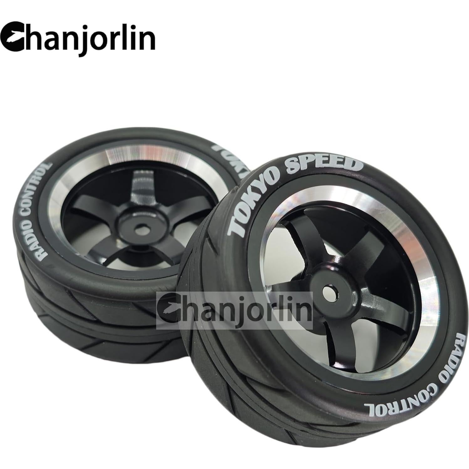 Neumáticos y Ruedas RC 1:10 Chanjorlin 4 Pcs 65mm Drift