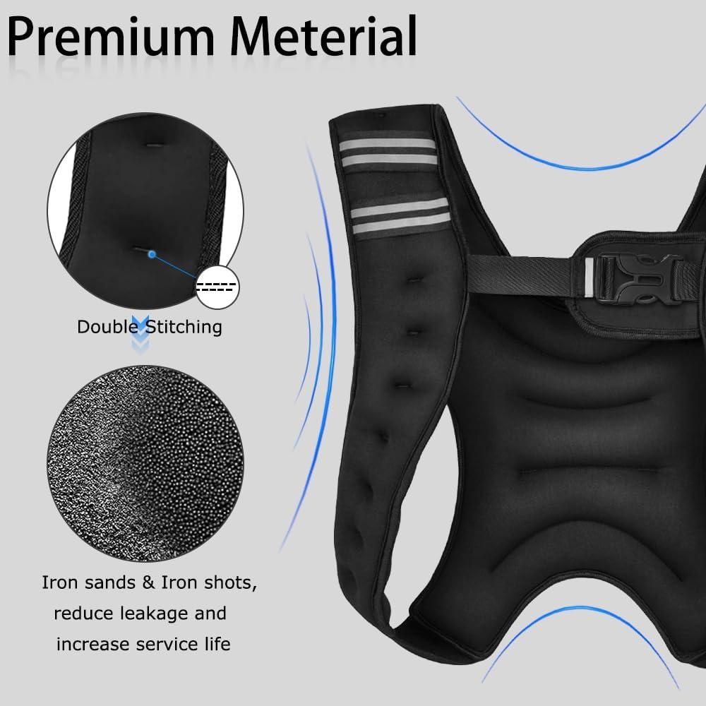 Chaleco con peso ajustable Kvittra 3kg para entrenamiento