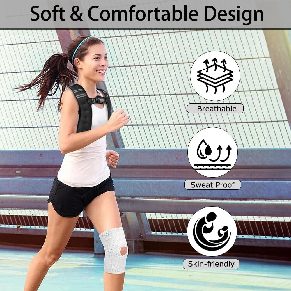 Chaleco con peso ajustable Kvittra 3kg para entrenamiento