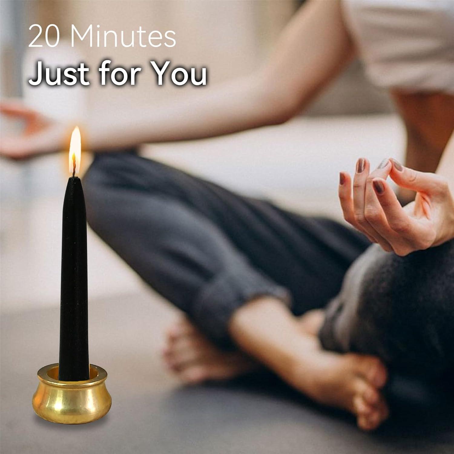 Vela de Meditación Sin Goteo Gedengni - Cera de Abeja 20 Min