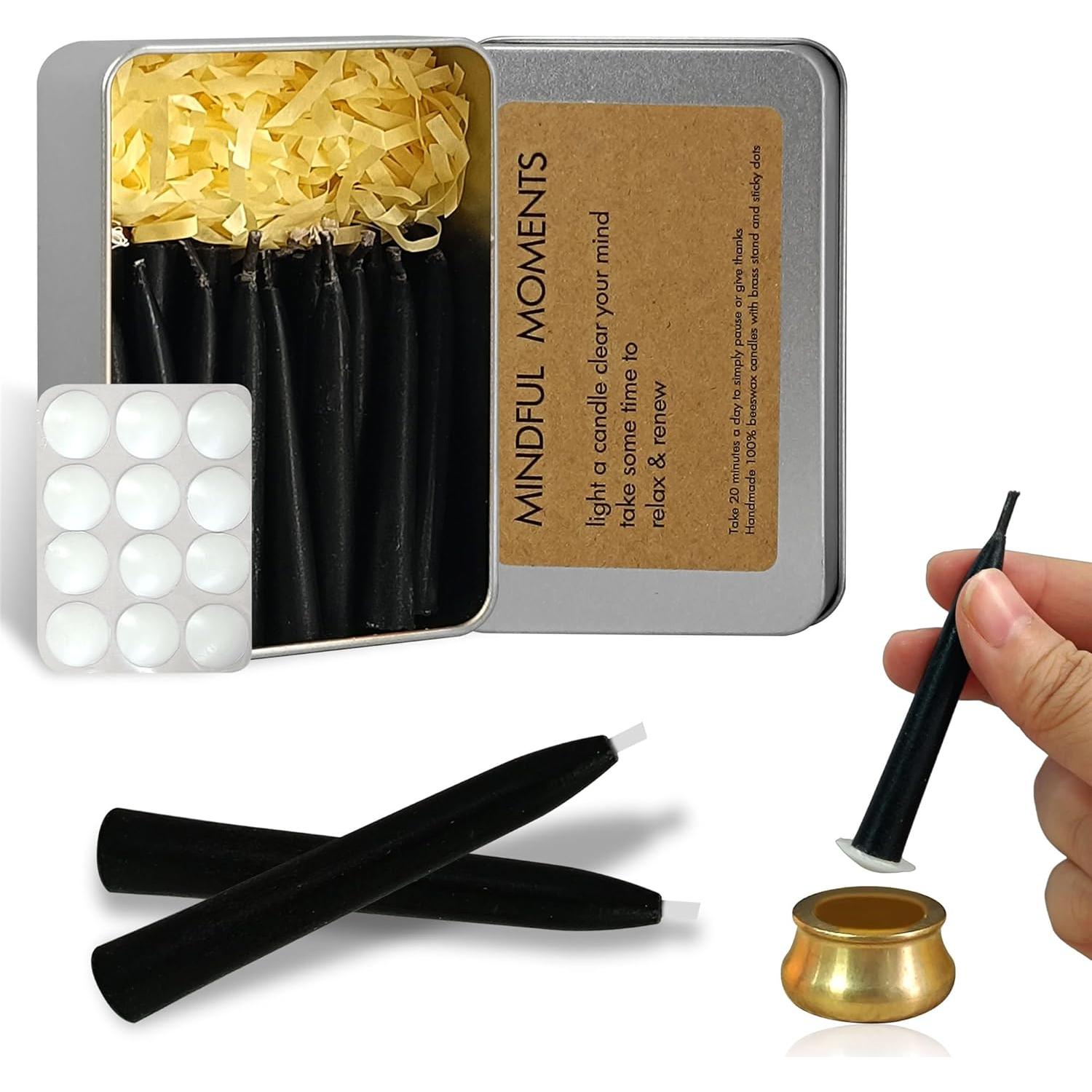 Vela de Meditación Sin Goteo Gedengni - Cera de Abeja 20 Min