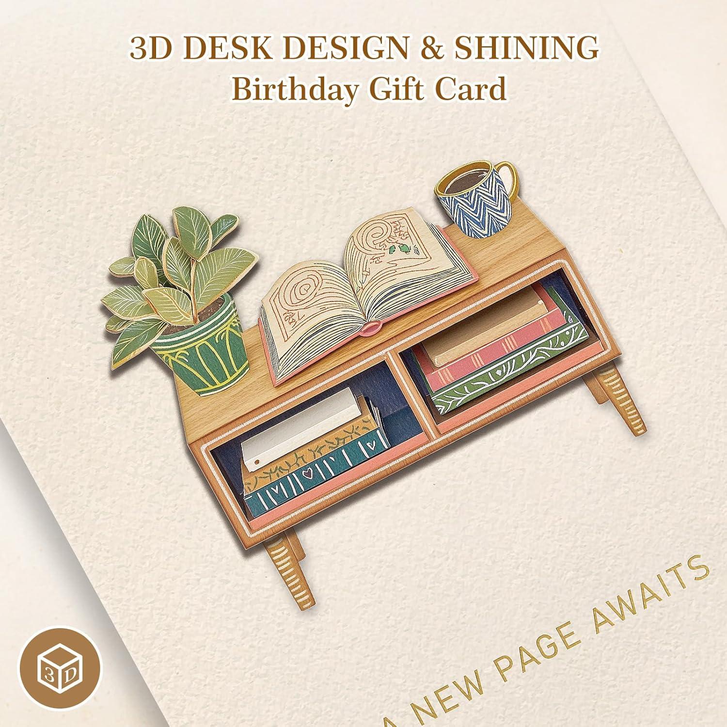 Tarjeta de Cumpleaños 3D FLYAB 14x20 cm con Sobre