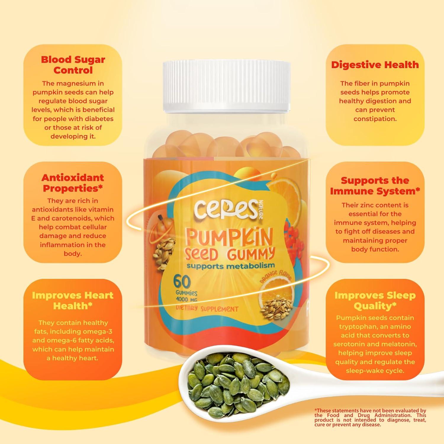 Gomitas de Aceite de Semilla de Calabaza Ceres Nature 4000 mg