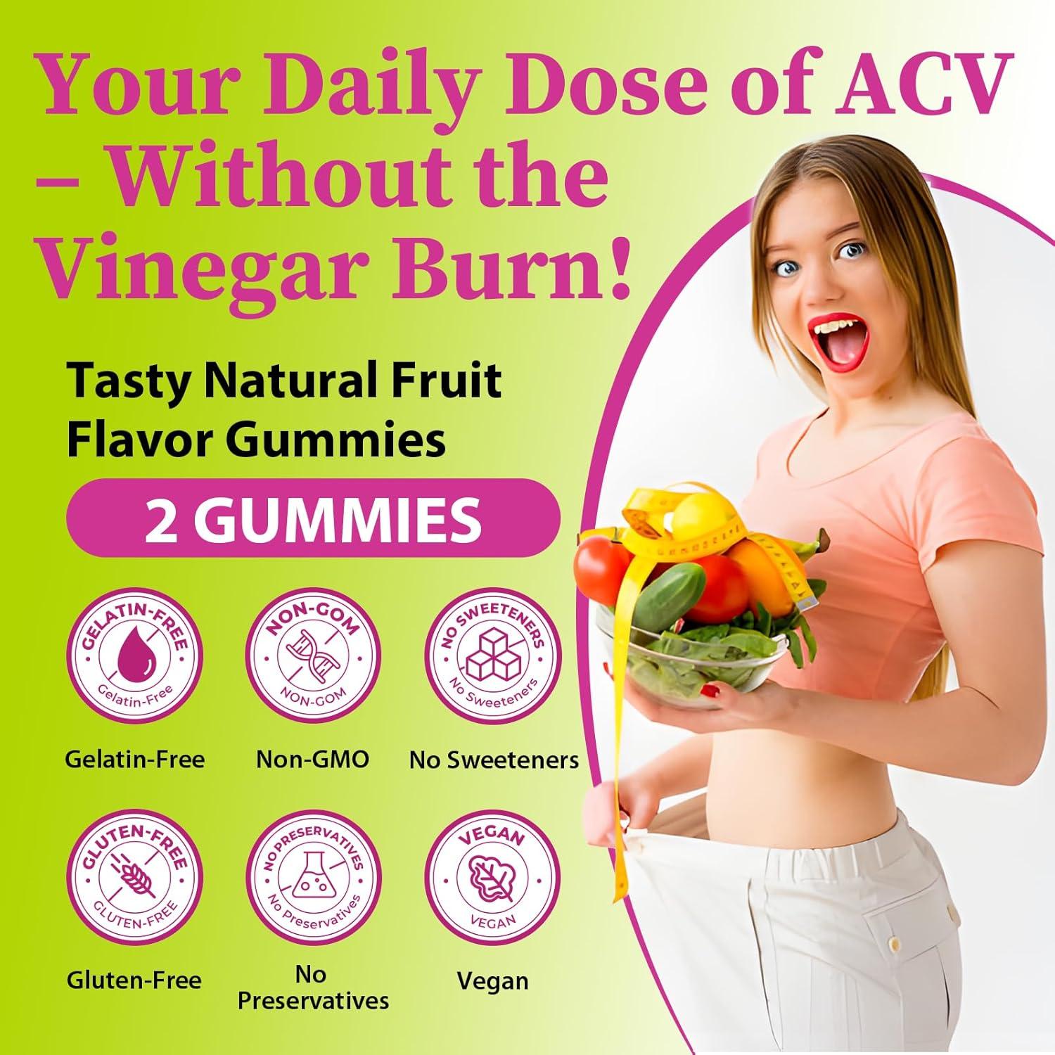 Gominolas de Vinagre de Sidra de Manzana Tisestence 60 Unidades