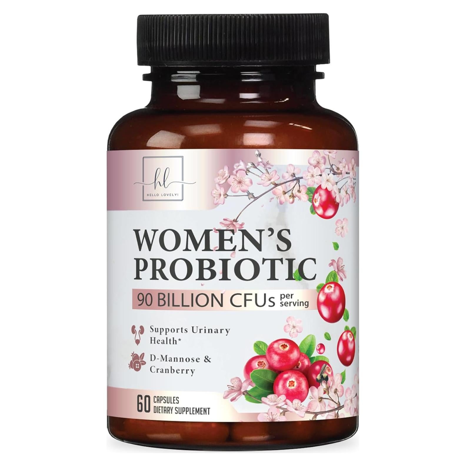 Probioticos Femeninos Hello Lovely 60 Cápsulas 90 Mil Millones CFU