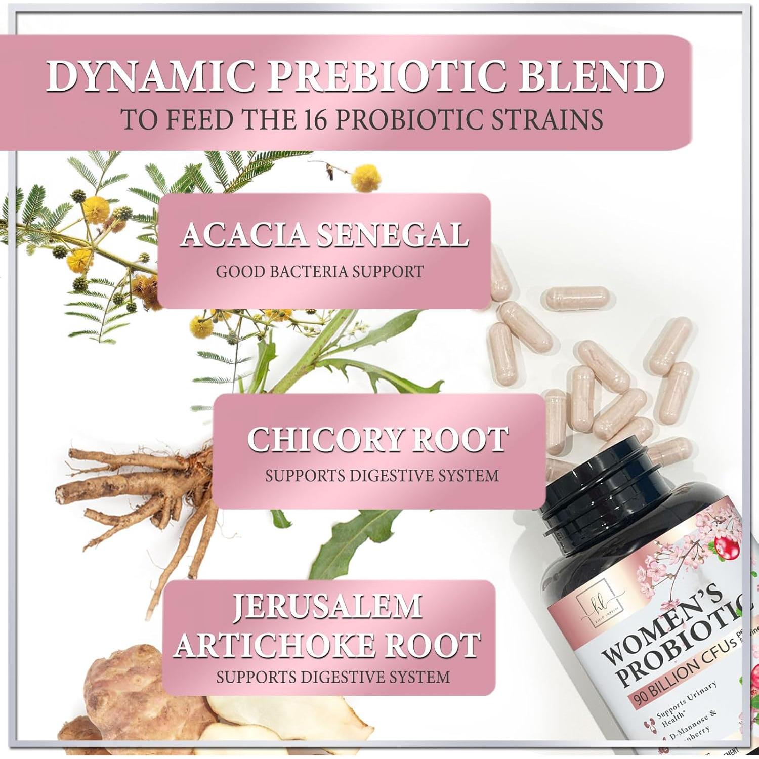 Probioticos Femeninos Hello Lovely 60 Cápsulas 90 Mil Millones CFU