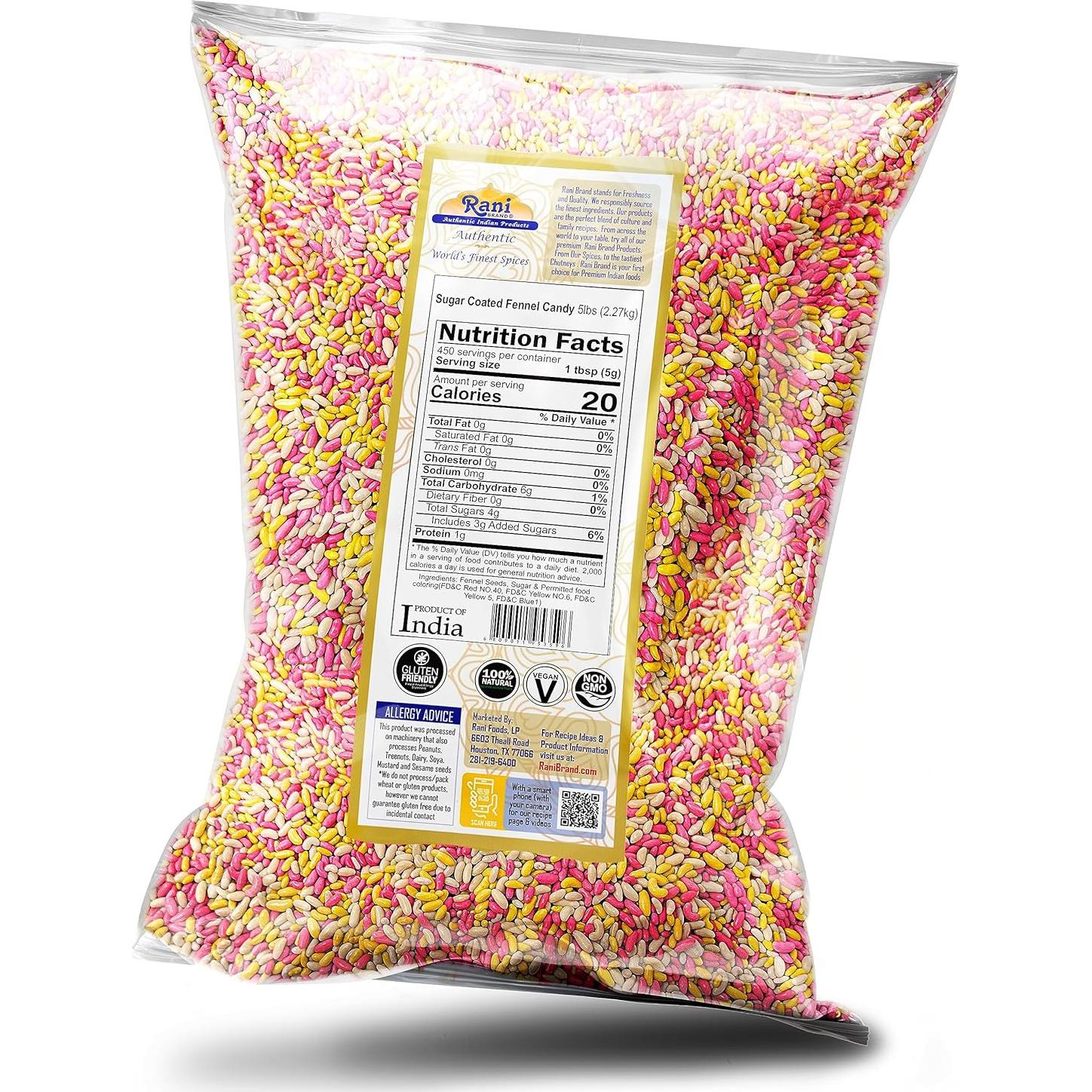 Caramelo de Hinojo Cubierto de Azúcar Rani 2.27kg