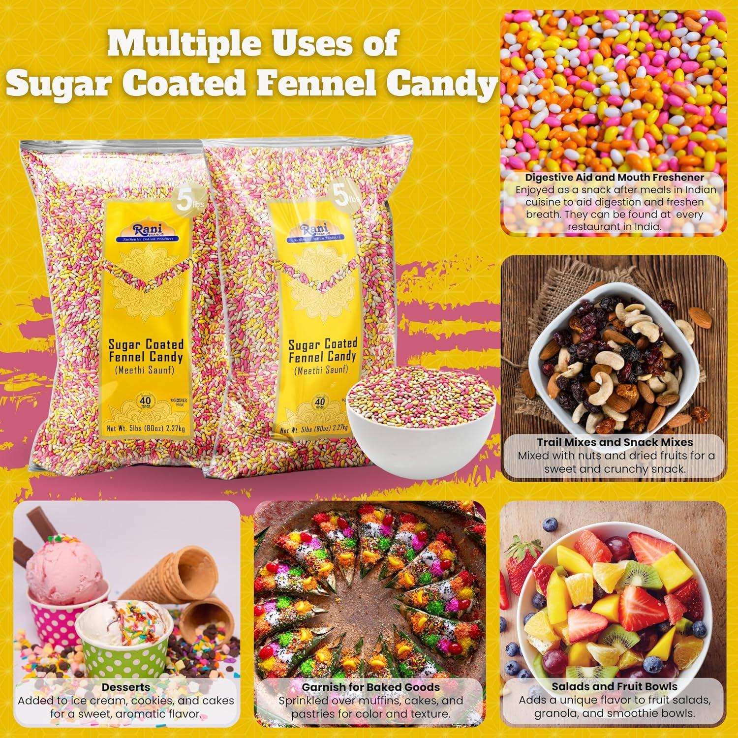 Caramelo de Hinojo Cubierto de Azúcar Rani 2.27kg