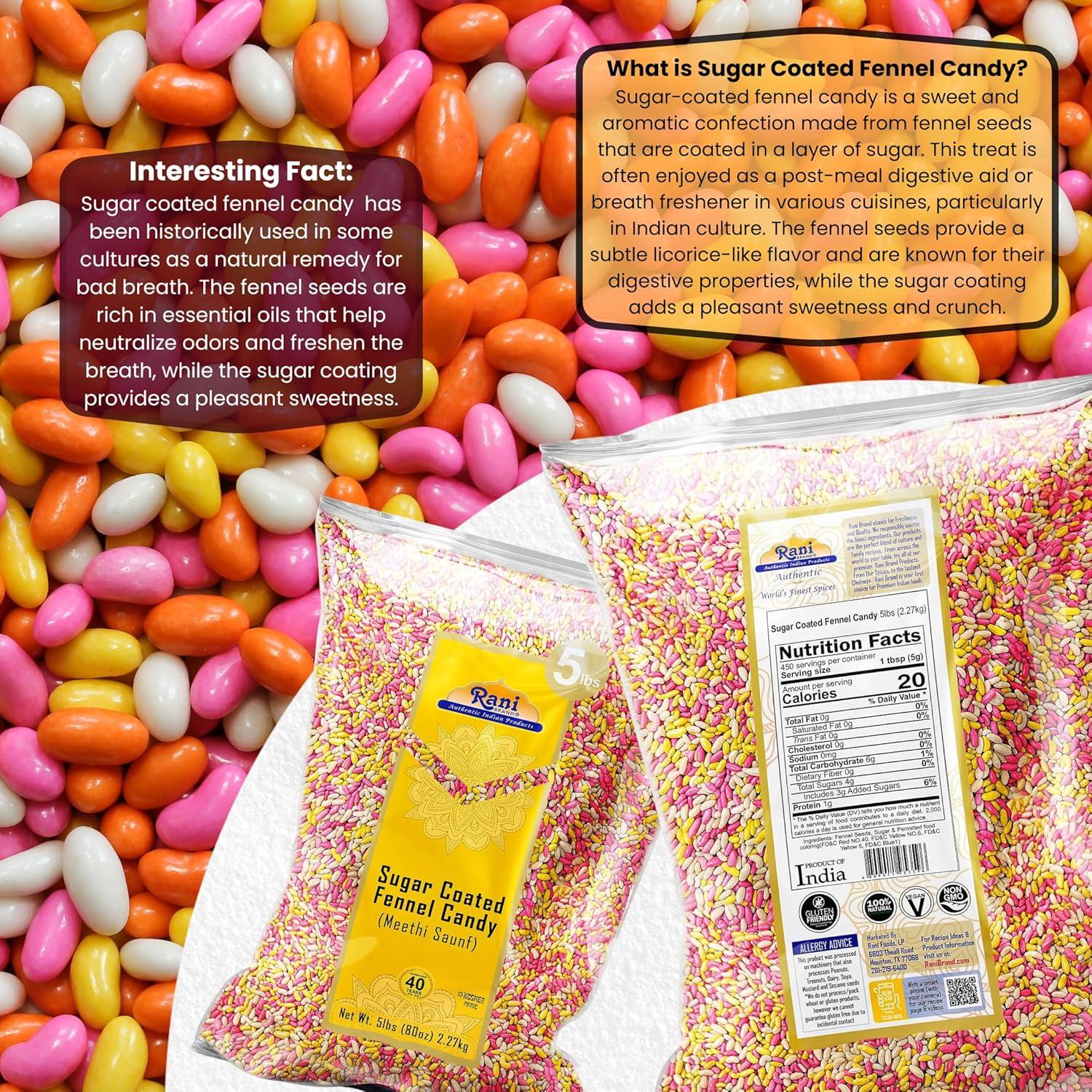 Caramelo de Hinojo Cubierto de Azúcar Rani 2.27kg