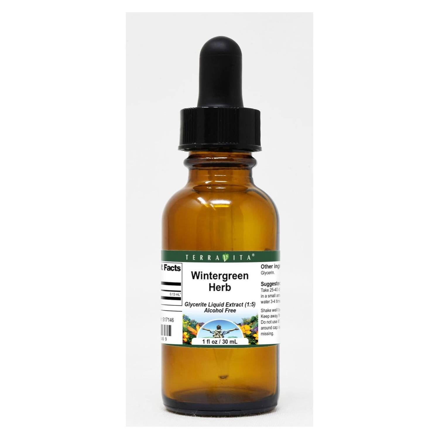 Extracto Líquido de Glicerita de Hierba de Invierno TerraVita 88.72 ml - Sin Sabor - Paquete de 3