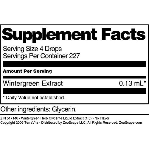 Extracto Líquido de Glicerita de Hierba de Invierno TerraVita 88.72 ml - Sin Sabor - Paquete de 3