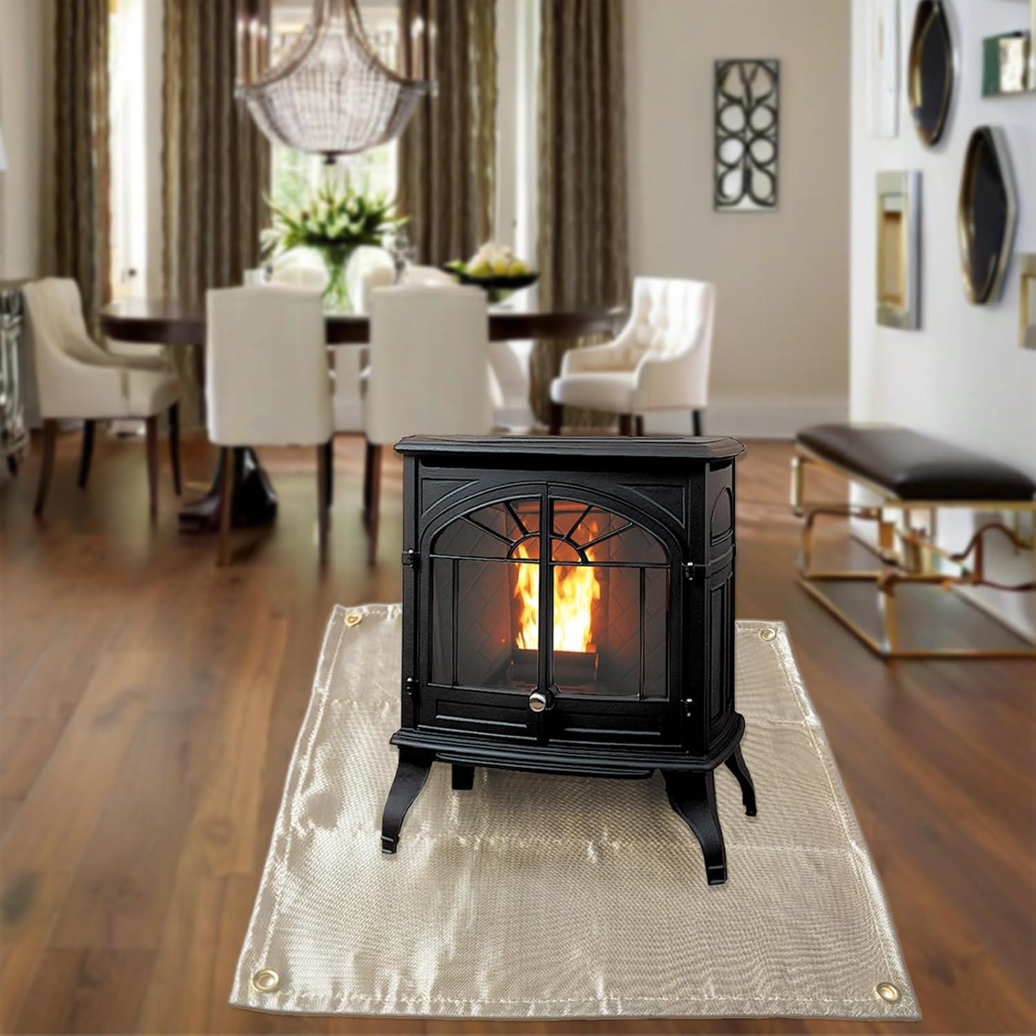 Alfombrilla Cuadrada Resistente al Calor 50 cm - Protector BBQ