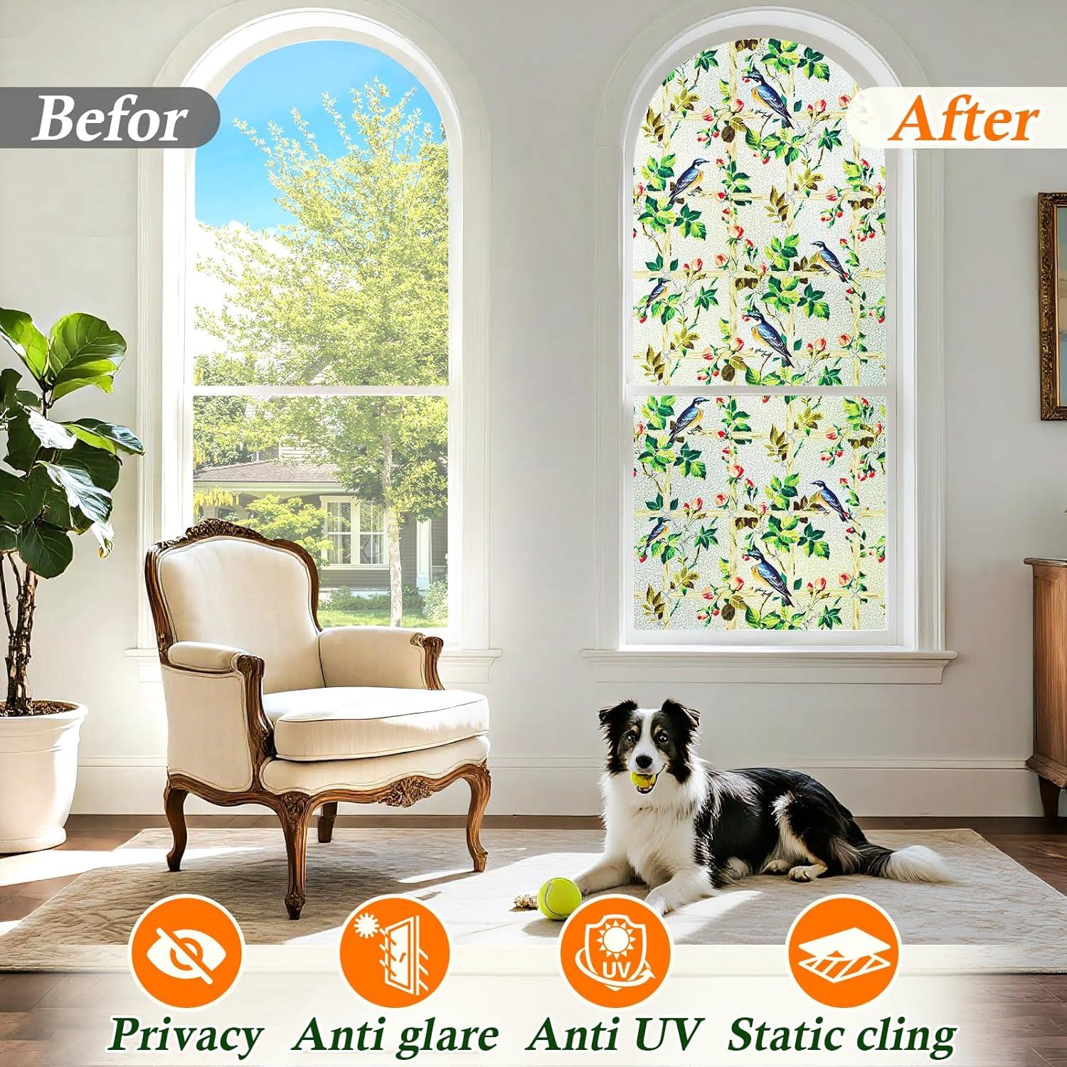 Película de Ventana Esmerilada Coavas 44.5x200 cm Anti UV