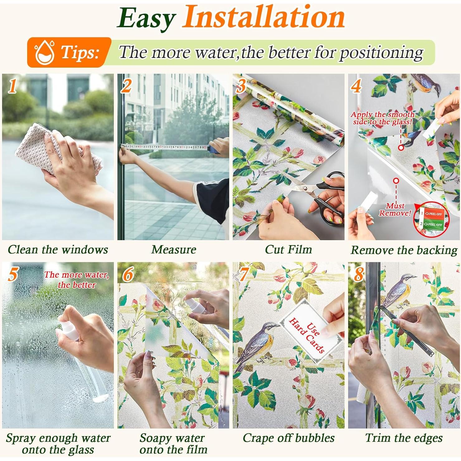 Película de Ventana Esmerilada Coavas 44.5x200 cm Anti UV