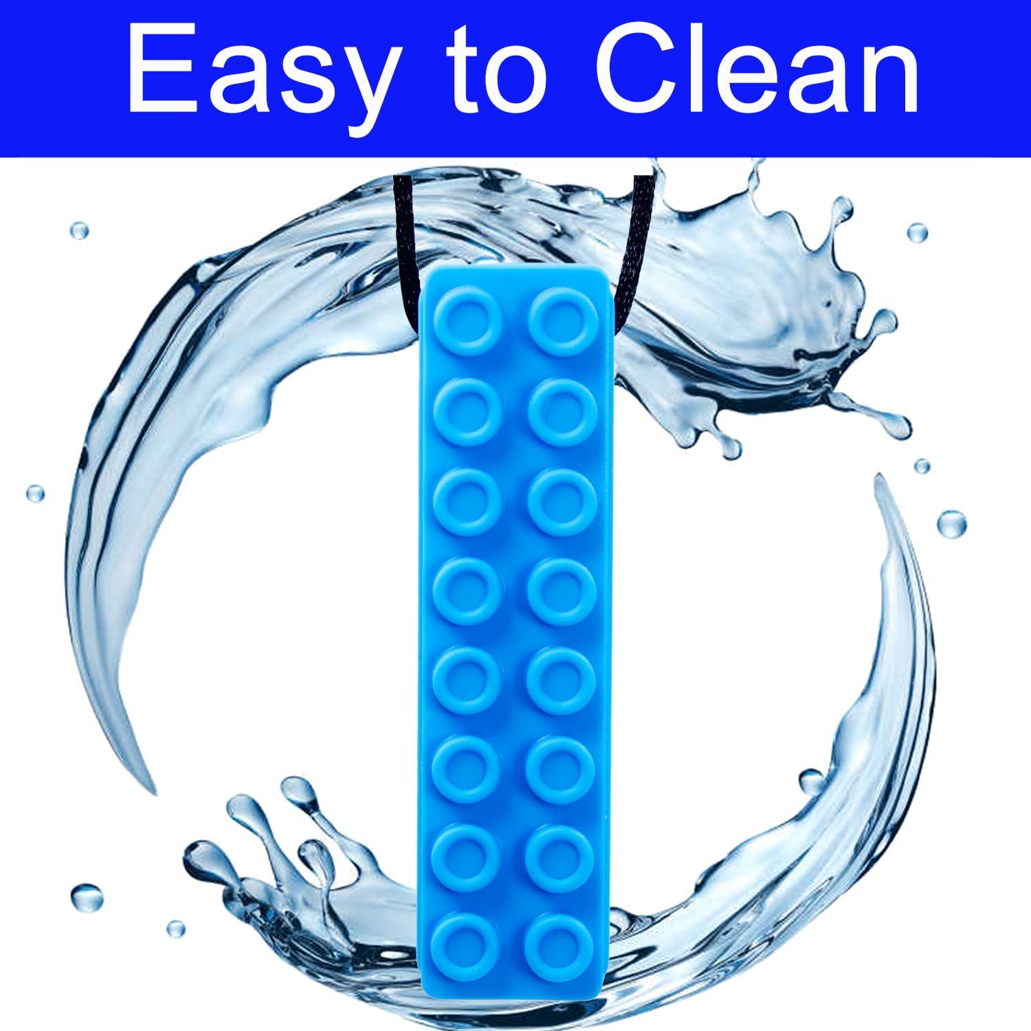 Collar Masticable Sensorial Azul para Niños con Autismo 18g