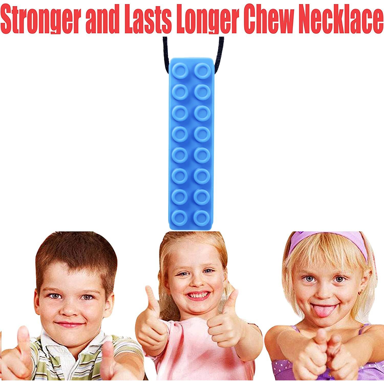 Collar Masticable Sensorial Azul para Niños con Autismo 18g