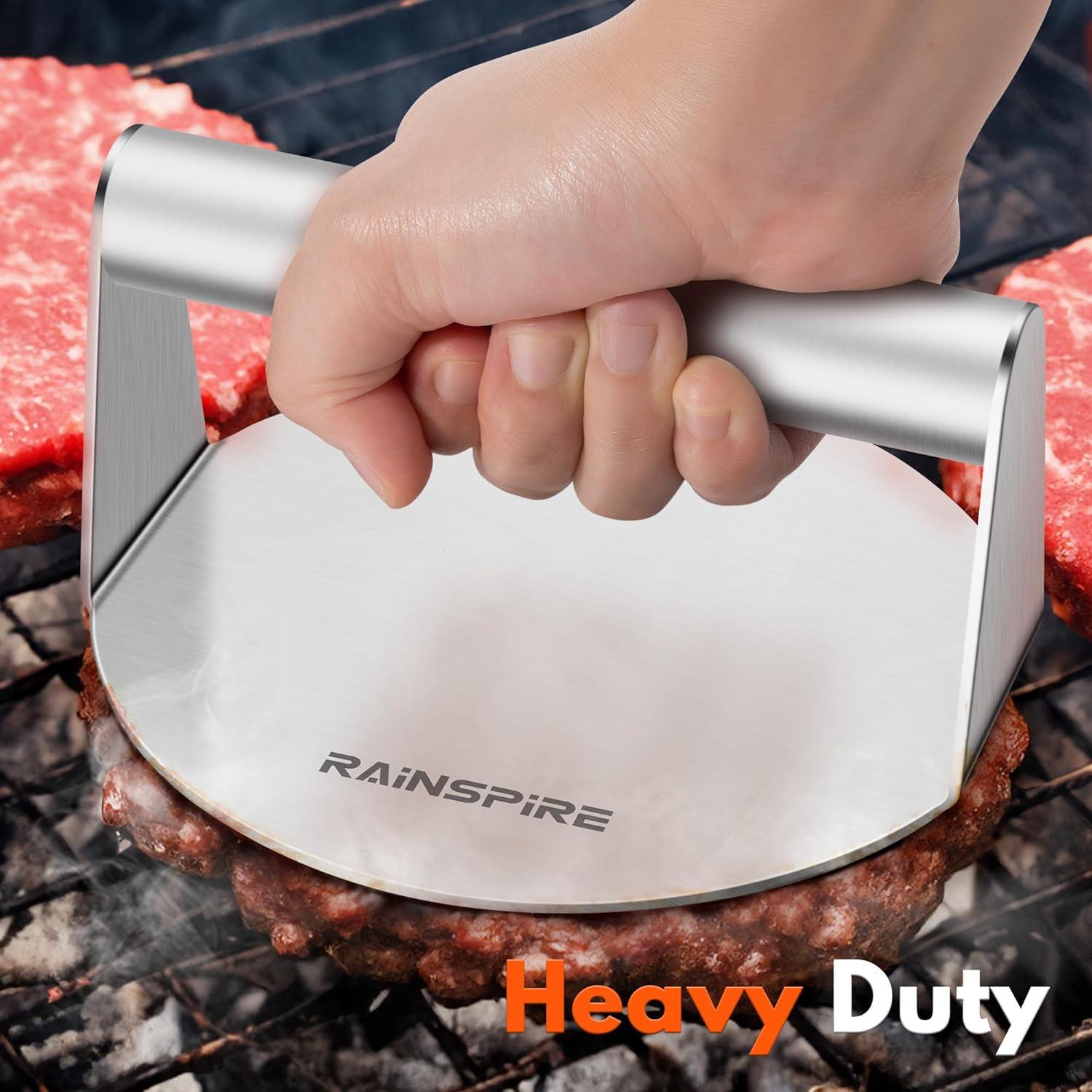 Prensa para Hamburguesas Smash Rainspire Acero Inoxidable 304 13.97 cm