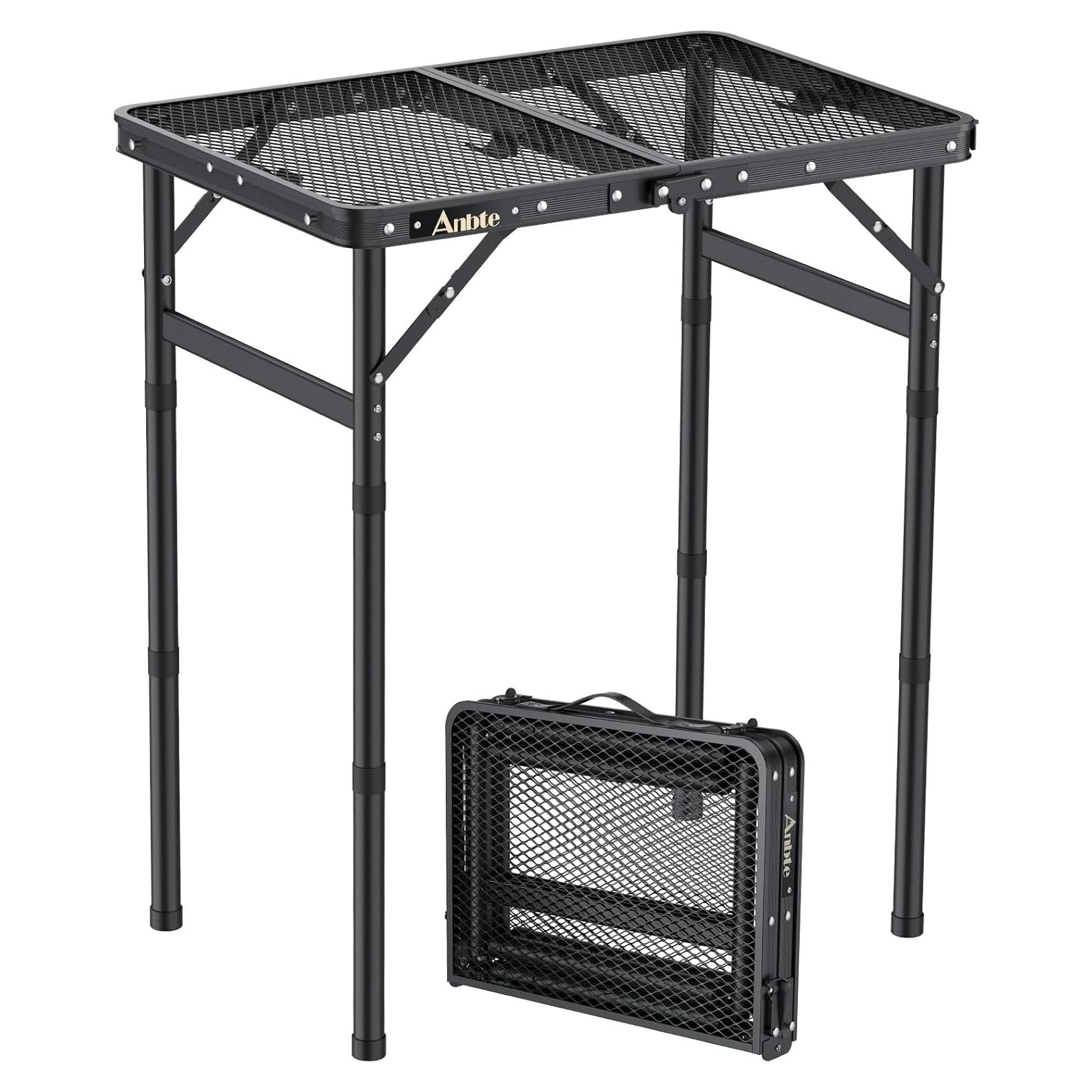 Mesa de Parrilla Plegable Anbte 57.9x39.9cm Ajustable