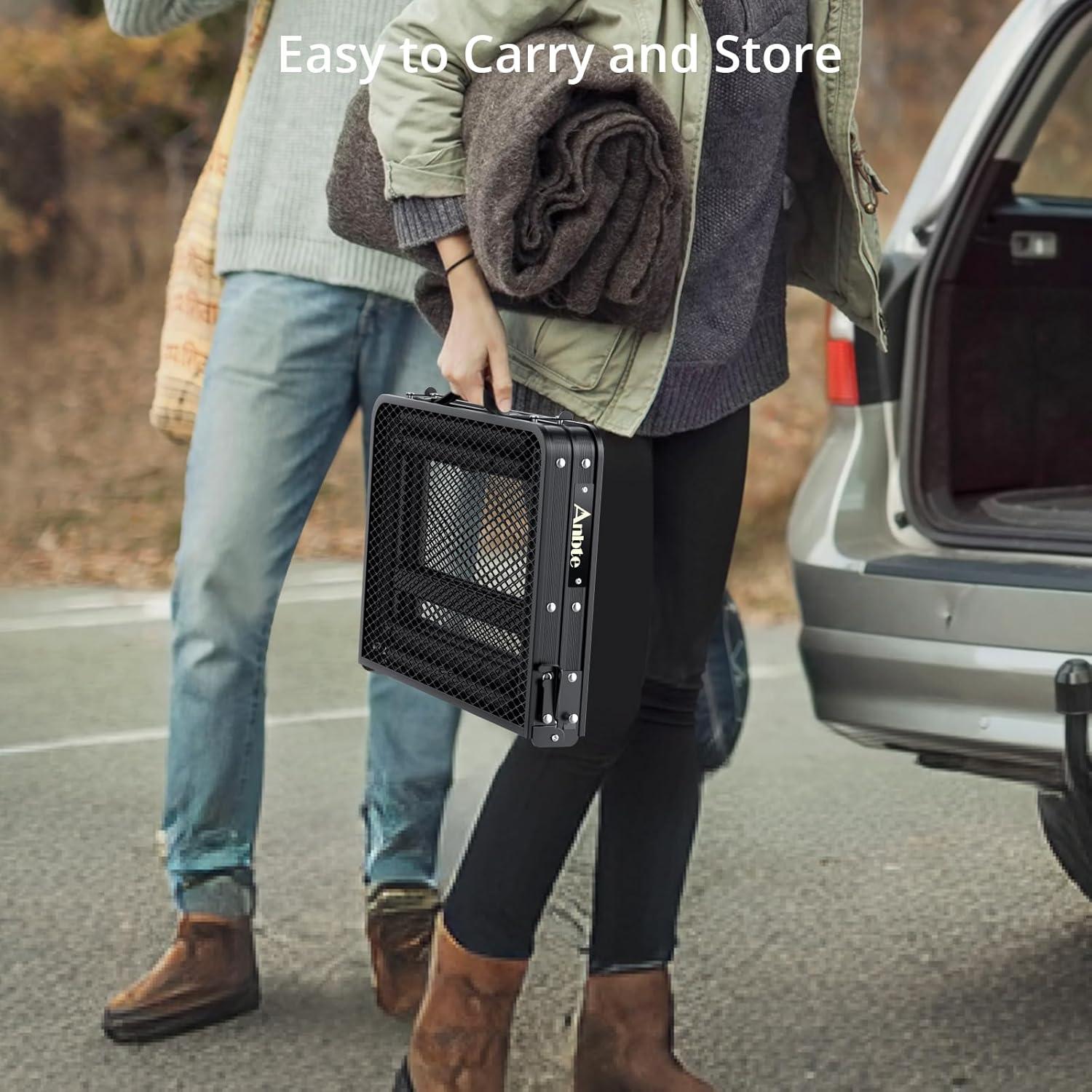 Mesa de Parrilla Plegable Anbte 57.9x39.9cm Ajustable