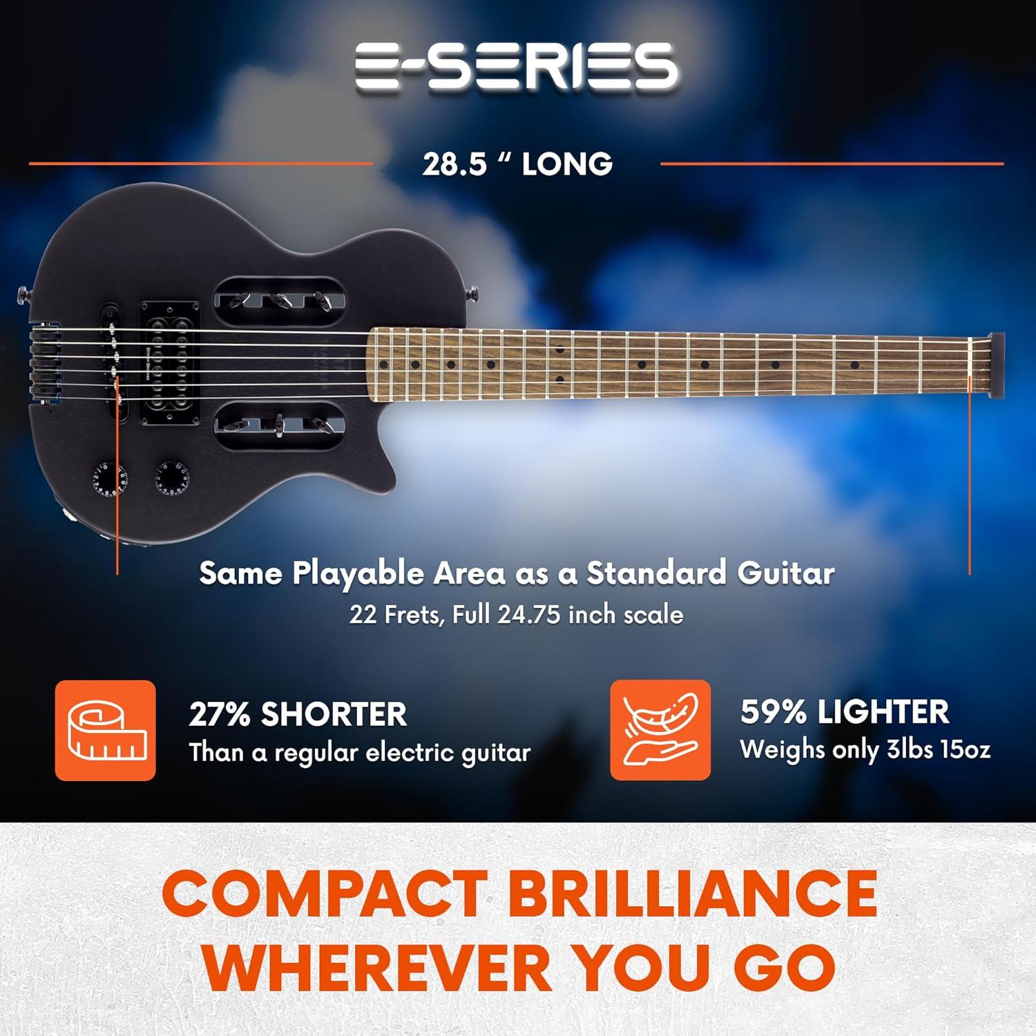 Guitarra Eléctrica Traveler EG-1 Negra 6 Cuerdas Portátil