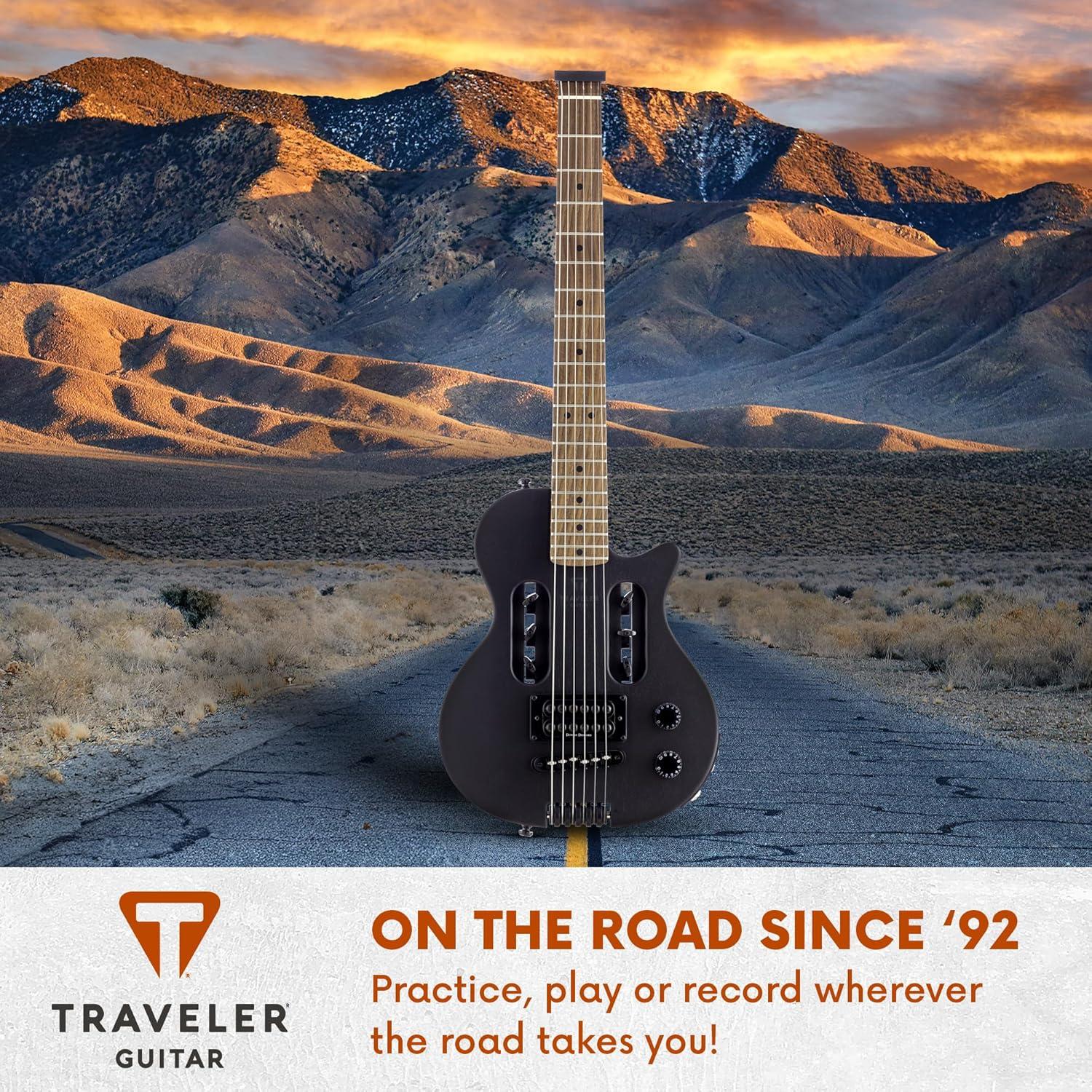 Guitarra Eléctrica Traveler EG-1 Negra 6 Cuerdas Portátil