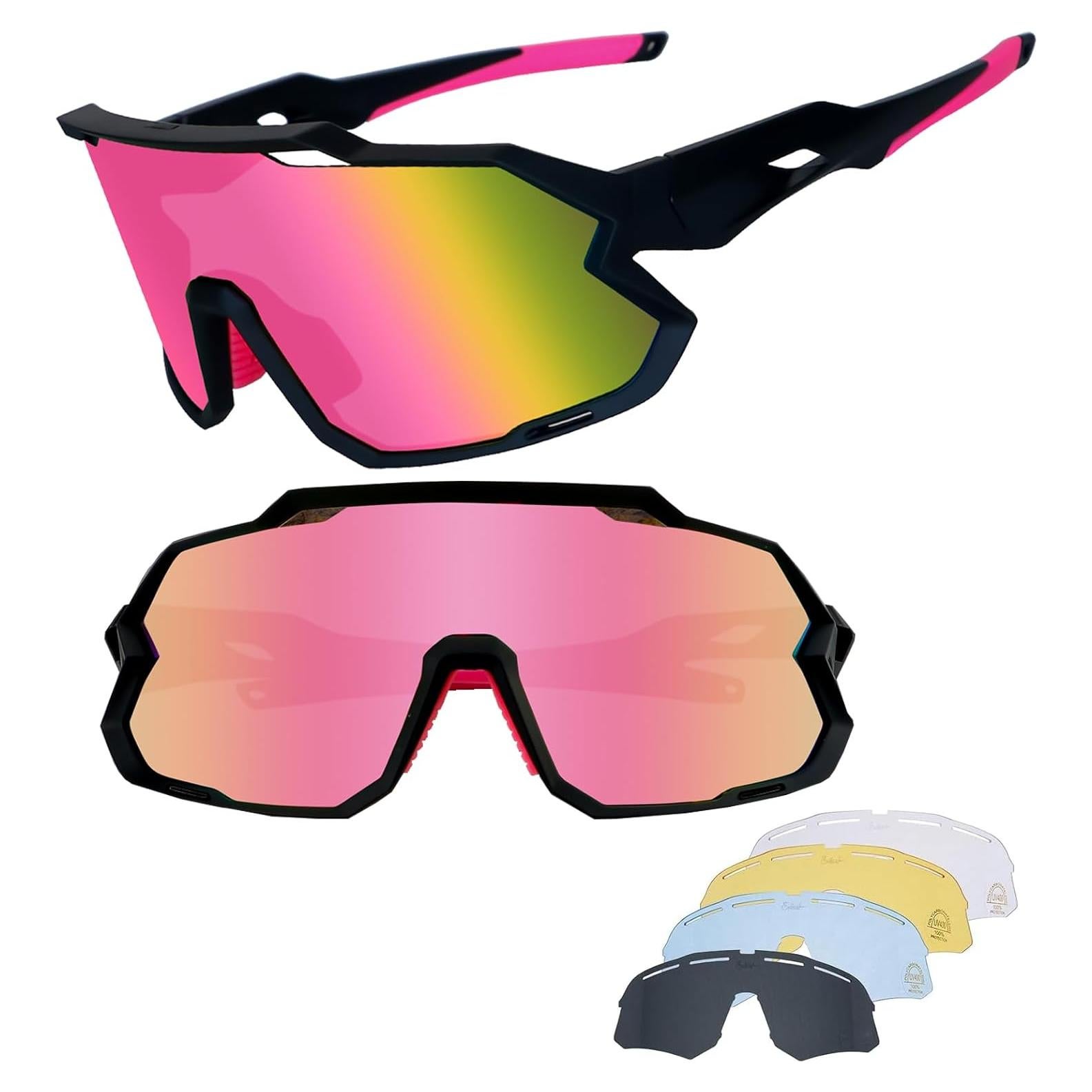 Gafas de Ciclismo TOUTSEUL Ss-838 Polarizadas 5 Lentes