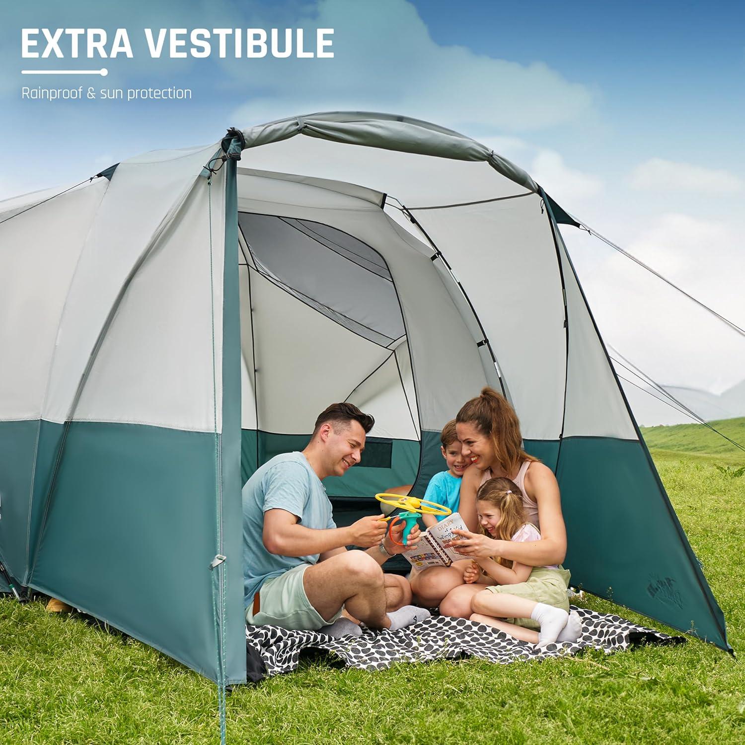 Tienda de Camping DMH OUTDOORS para 8 Personas con Vestíbulo