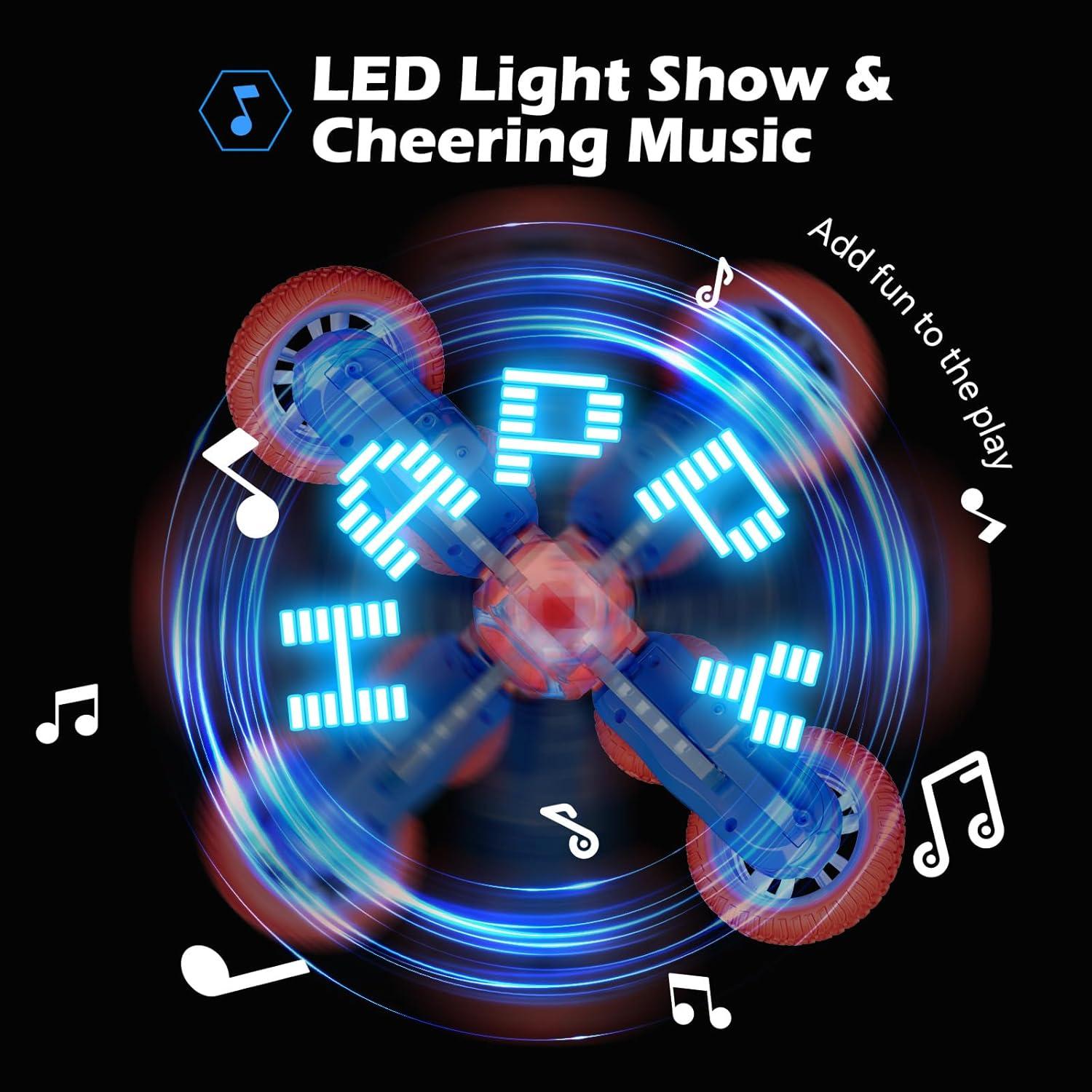 Coche RC Detsnik 9989 Acrobático 4WD LED 360° 2 Baterías