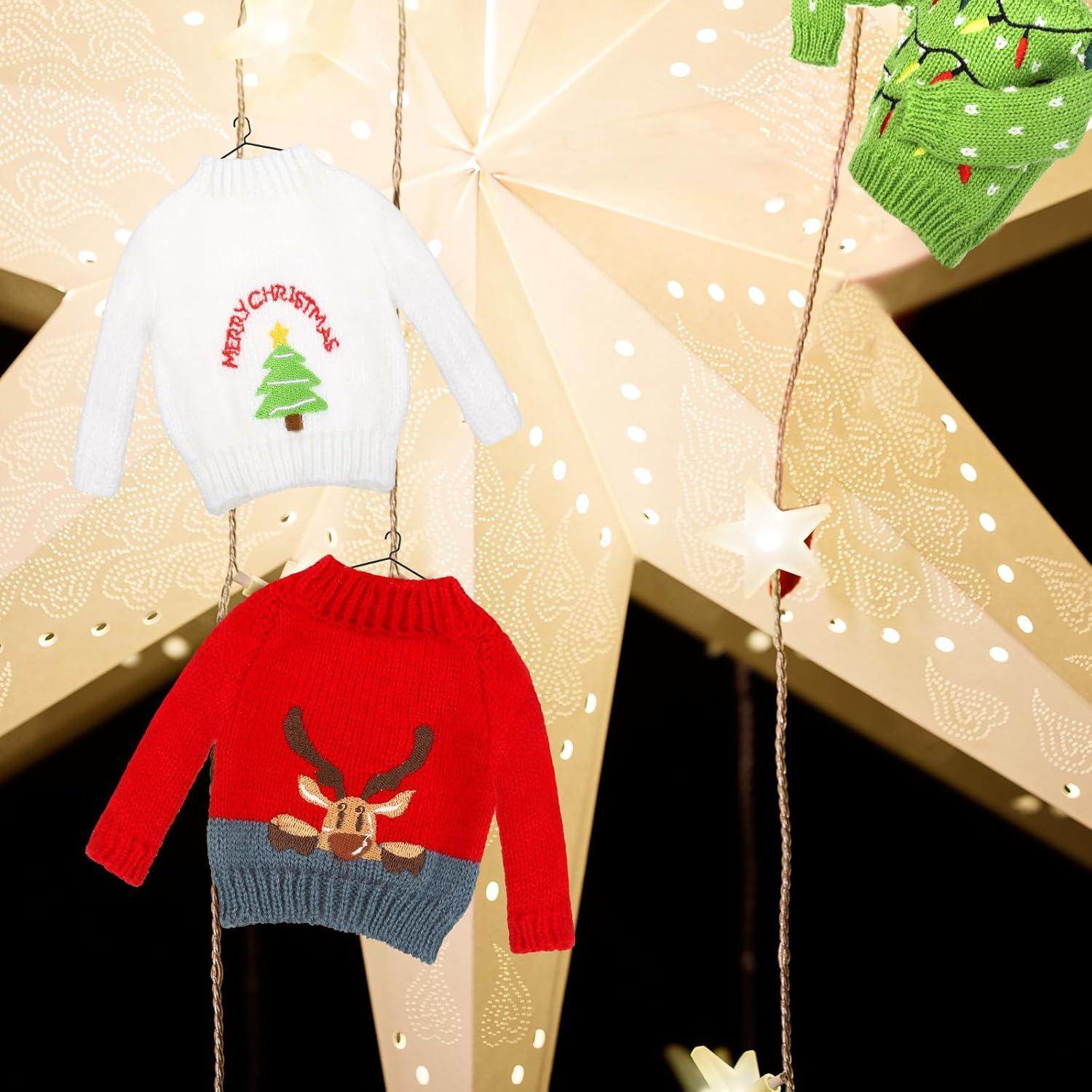 Conjunto de Suéteres de Navidad para Muñecas Aoriher 3 Pcs