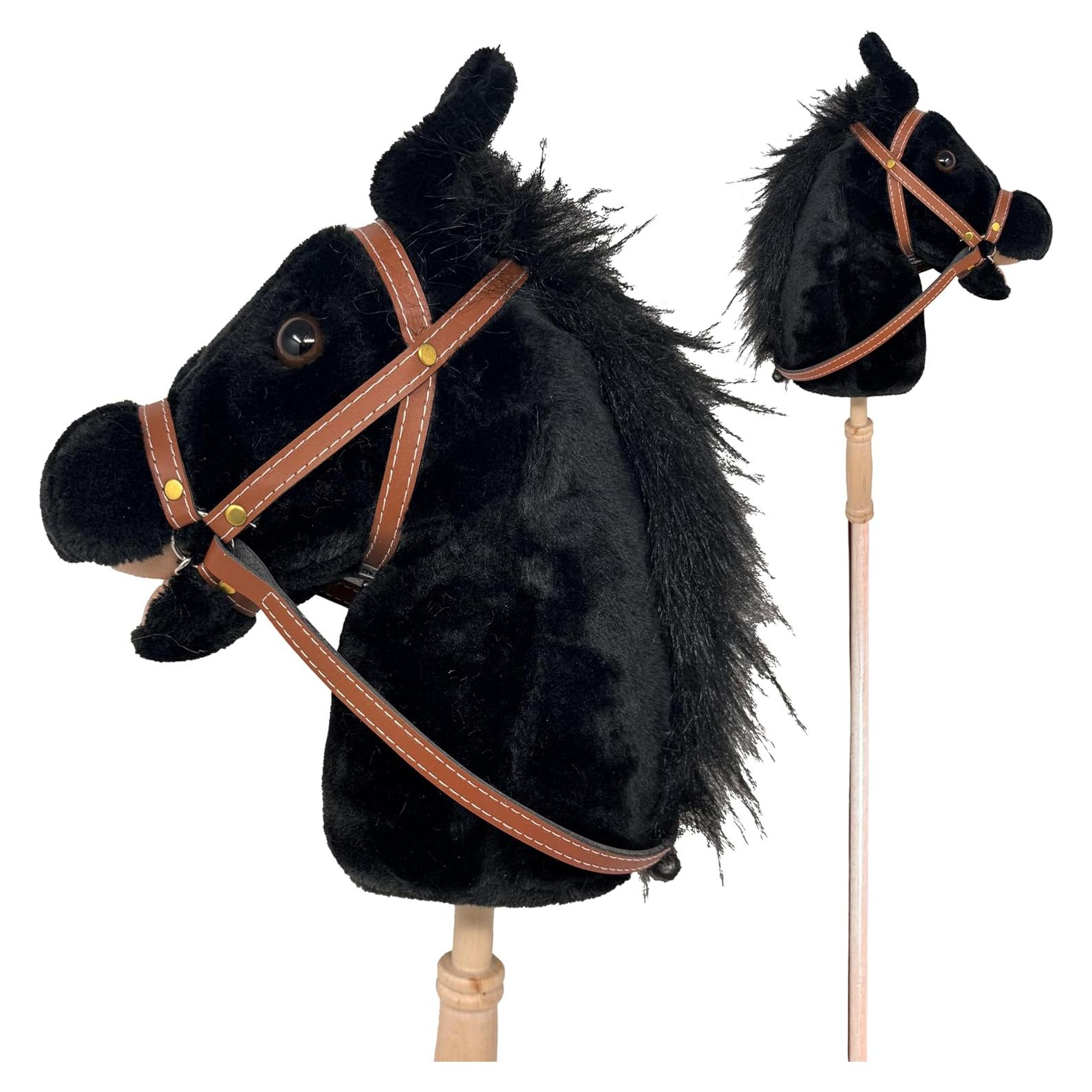 Caballo de Palo Nature Bound Negro con Sonido - Juguete Educativo
