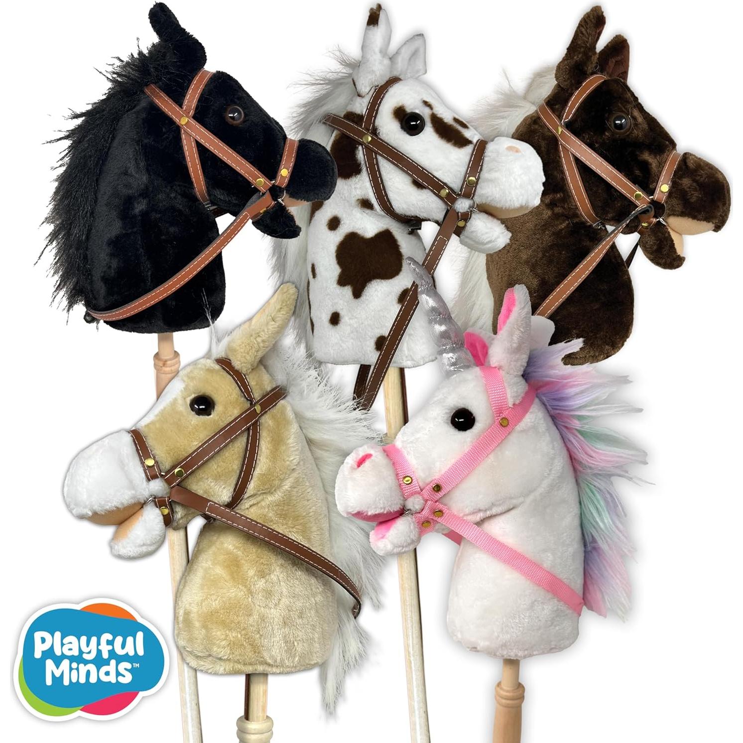 Caballo de Palo Nature Bound Negro con Sonido - Juguete Educativo