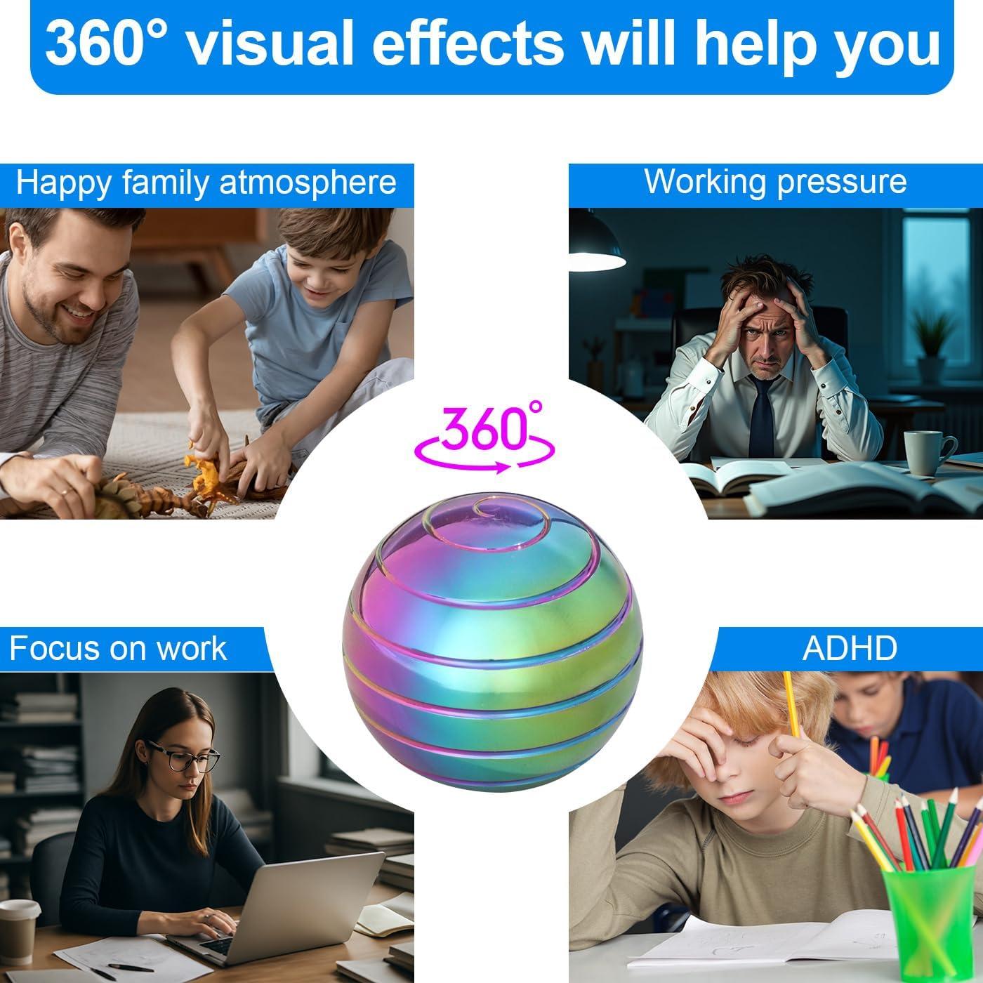 Juguetes de Escritorio Cinéticos de Aluminio - 3 Formas