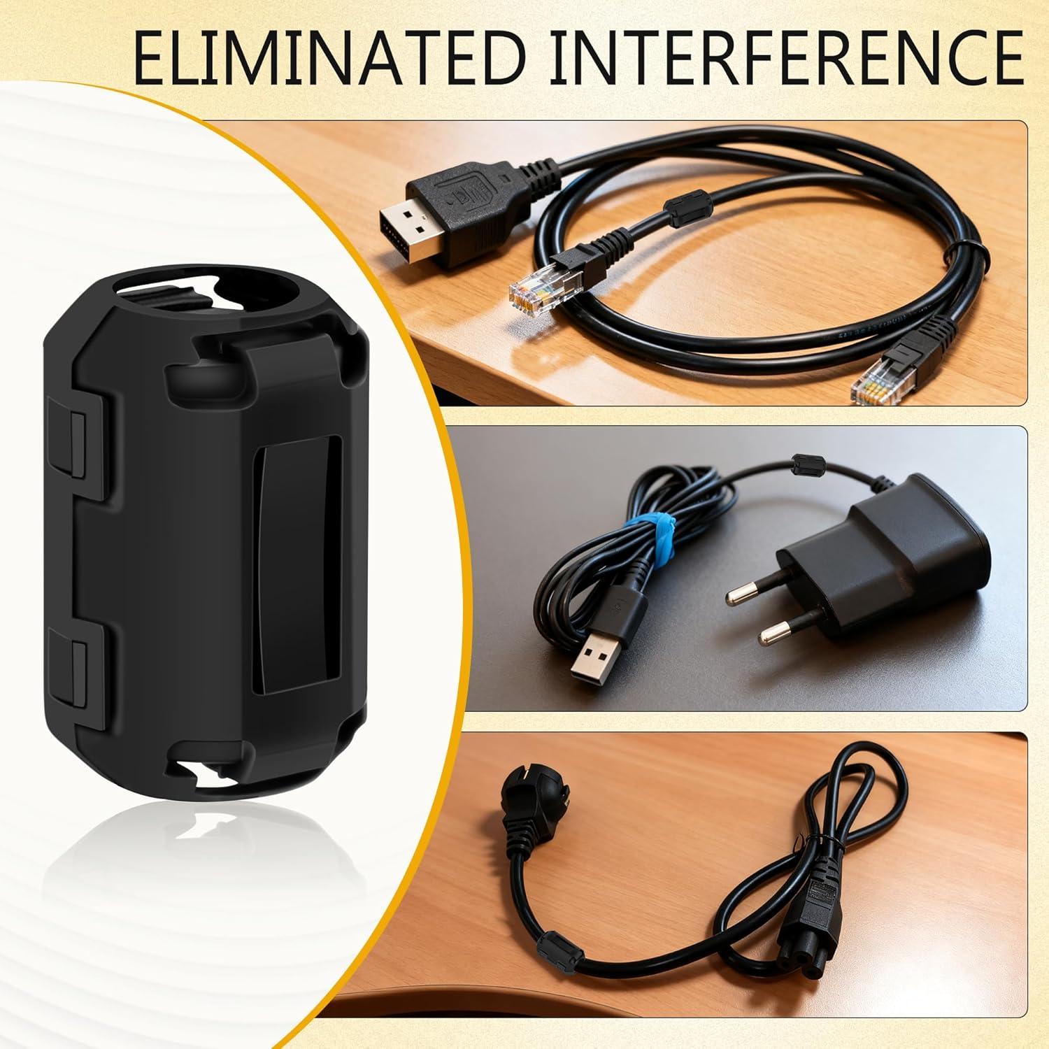 Chokes de Ferrita Windspeed 25 Pcs para Cable 3.5mm a 13mm