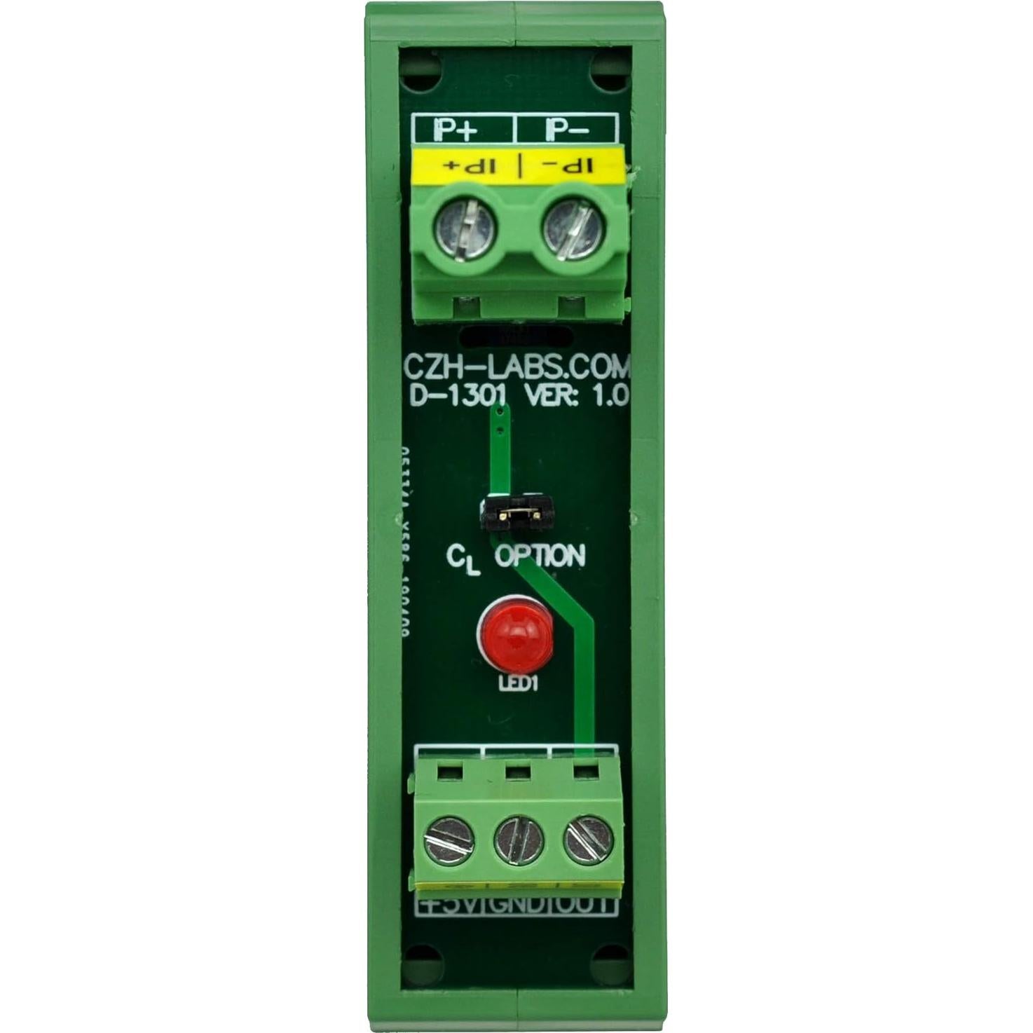 Módulo Sensor Corriente AC/DC CZH-LABS Montaje Riel DIN 20A