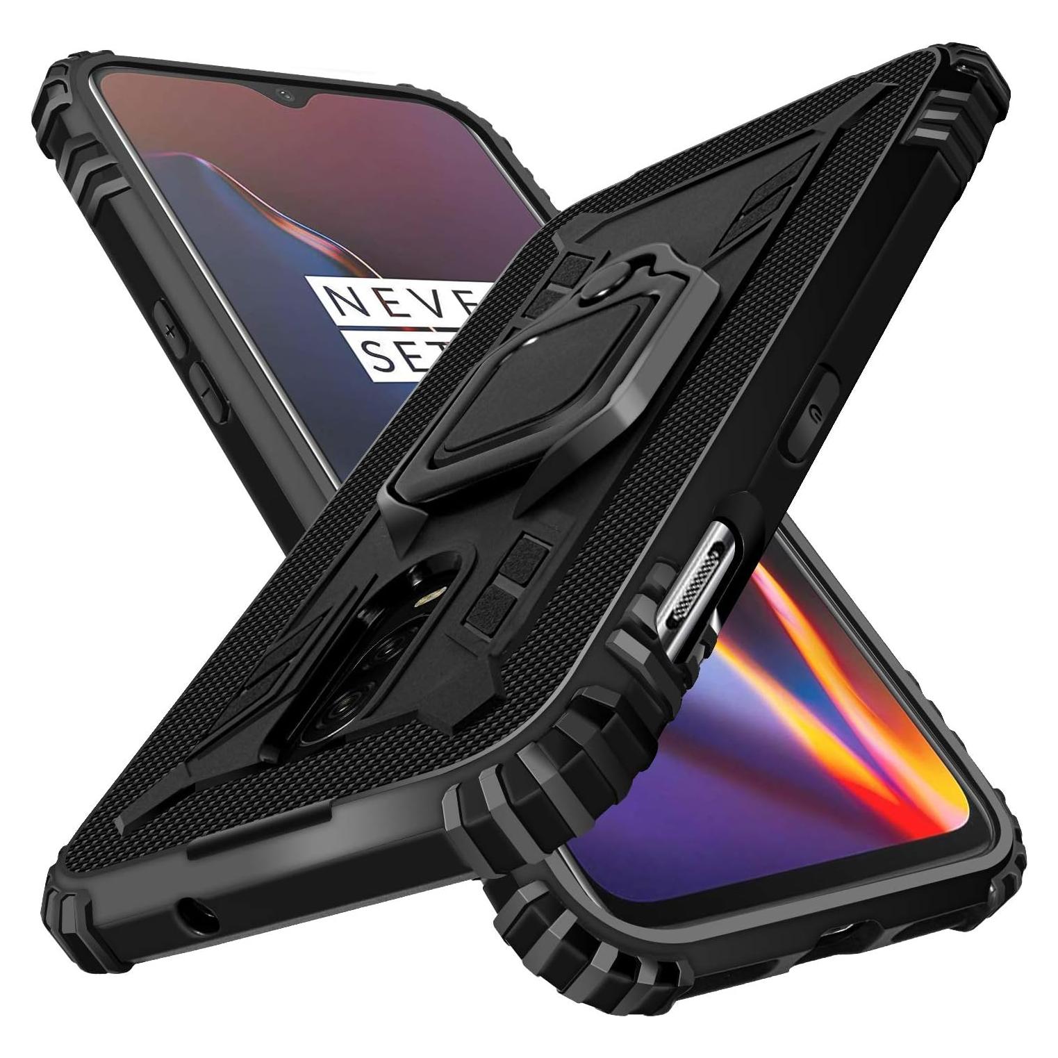 Funda Shields Up para OnePlus 7/6T - Carbono, Ultra delgada, A prueba de golpes