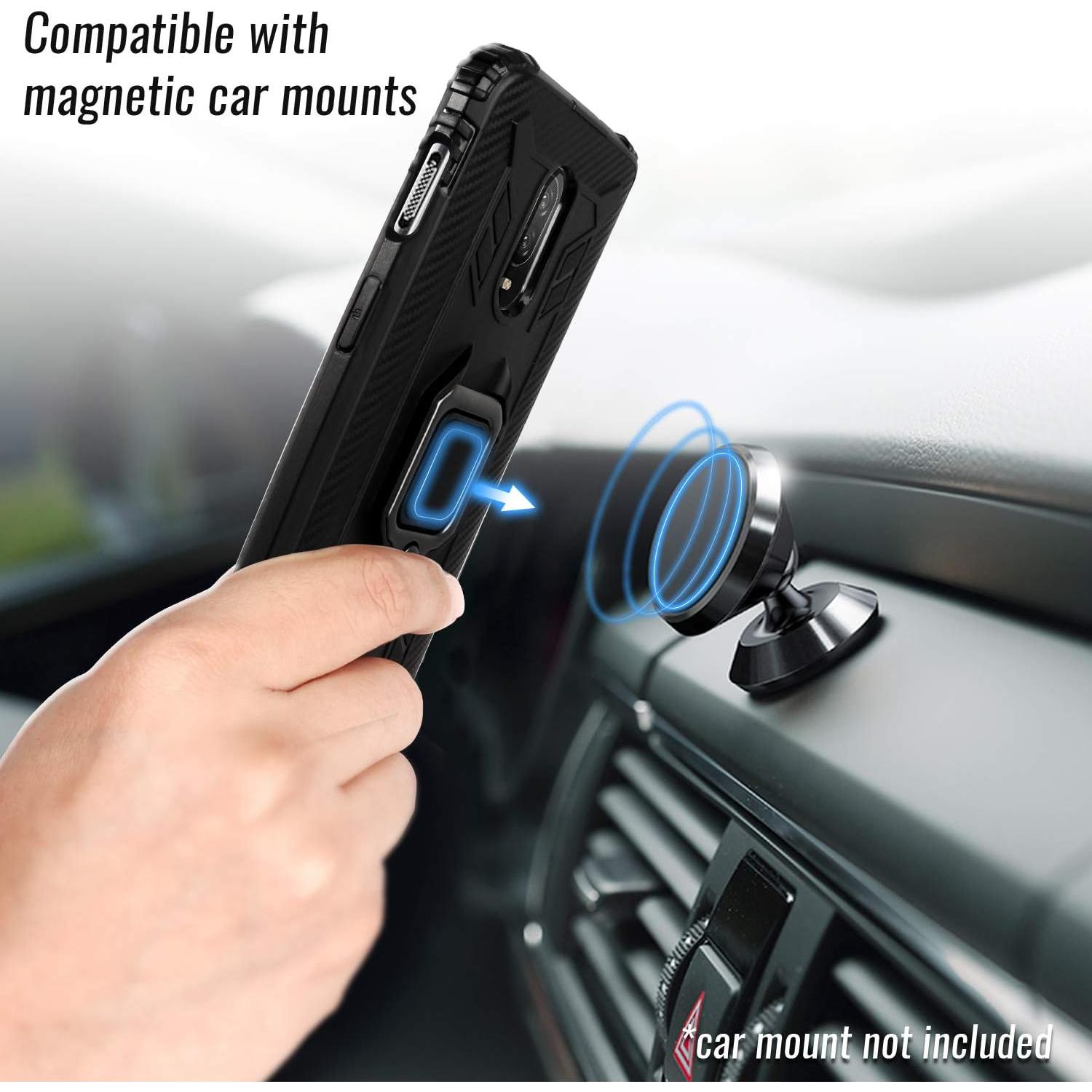 Funda Shields Up para OnePlus 7/6T - Carbono, Ultra delgada, A prueba de golpes