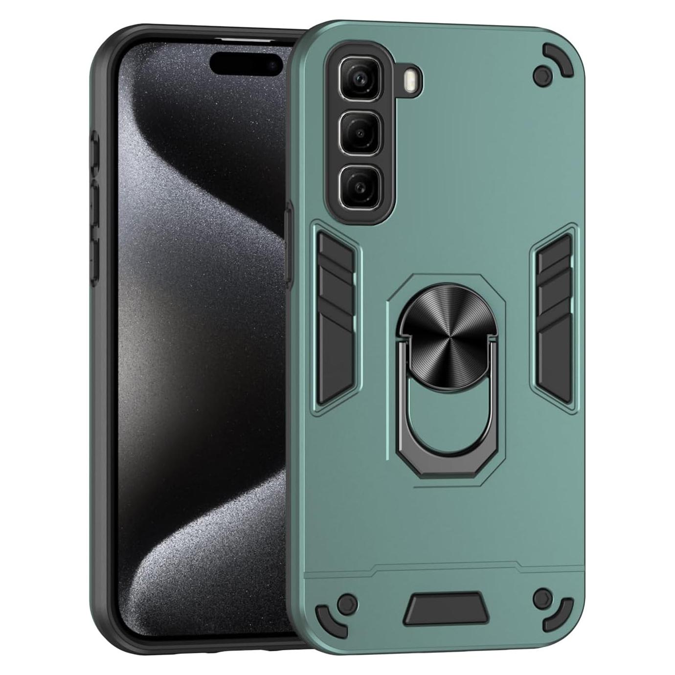 Funda Infinix Hot 50 4G Pzwoxukhov Verde con Soporte Magnético