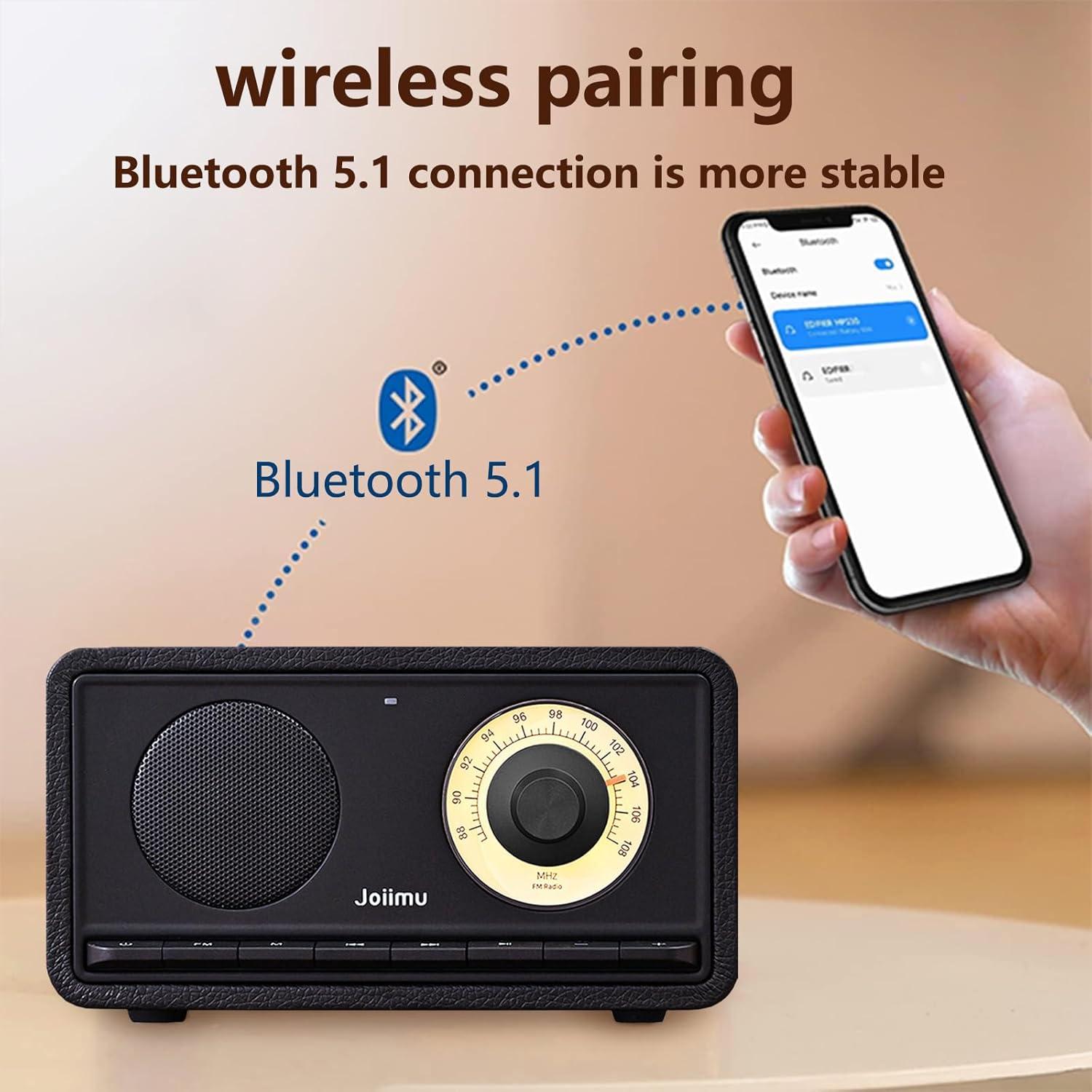 Altavoz Bluetooth Portátil FM 10W 2600mAh Negro - JM3