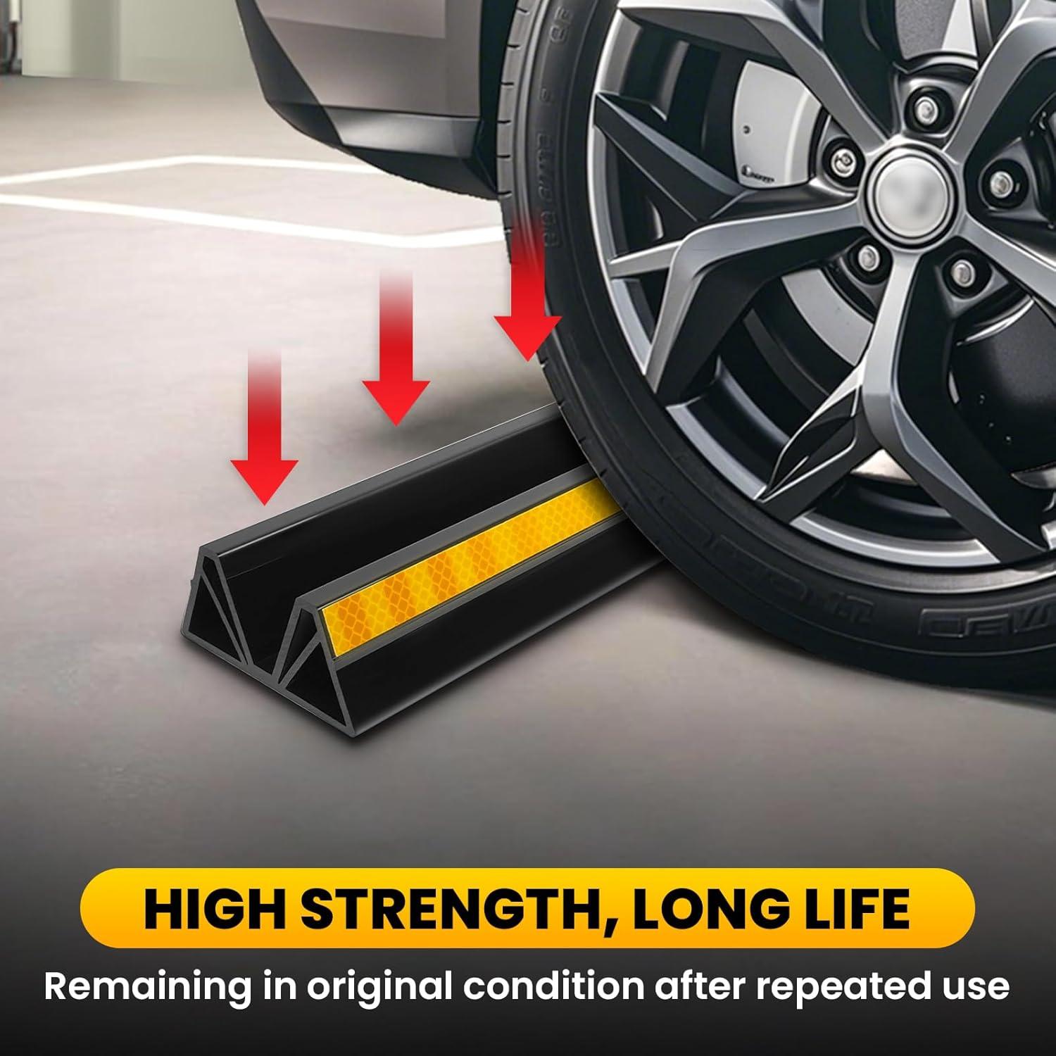 Tope de Rueda para Estacionamiento HOXWELL 2 Pcs 44.45 cm