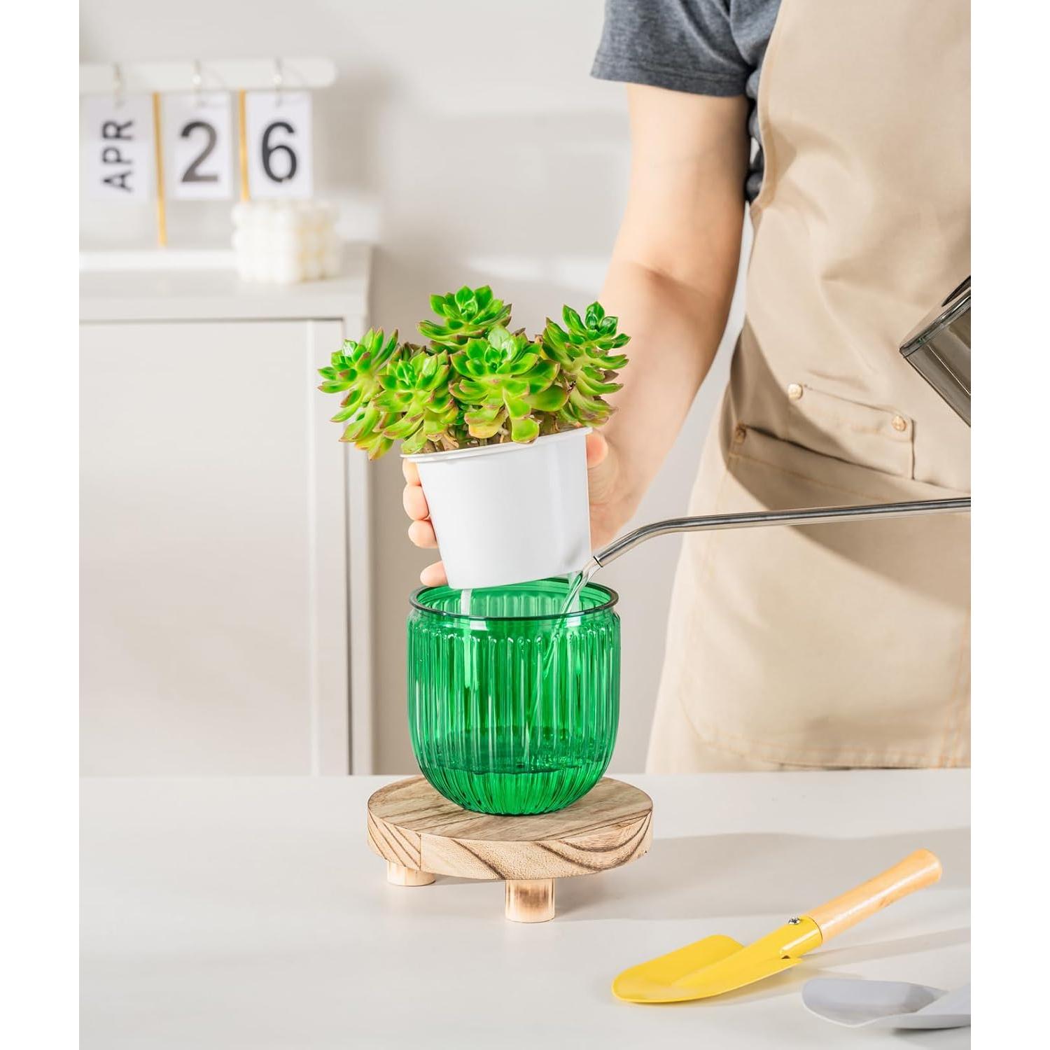 Macetas Autorriego Melphoe 10.9 cm para Plantas de Interior